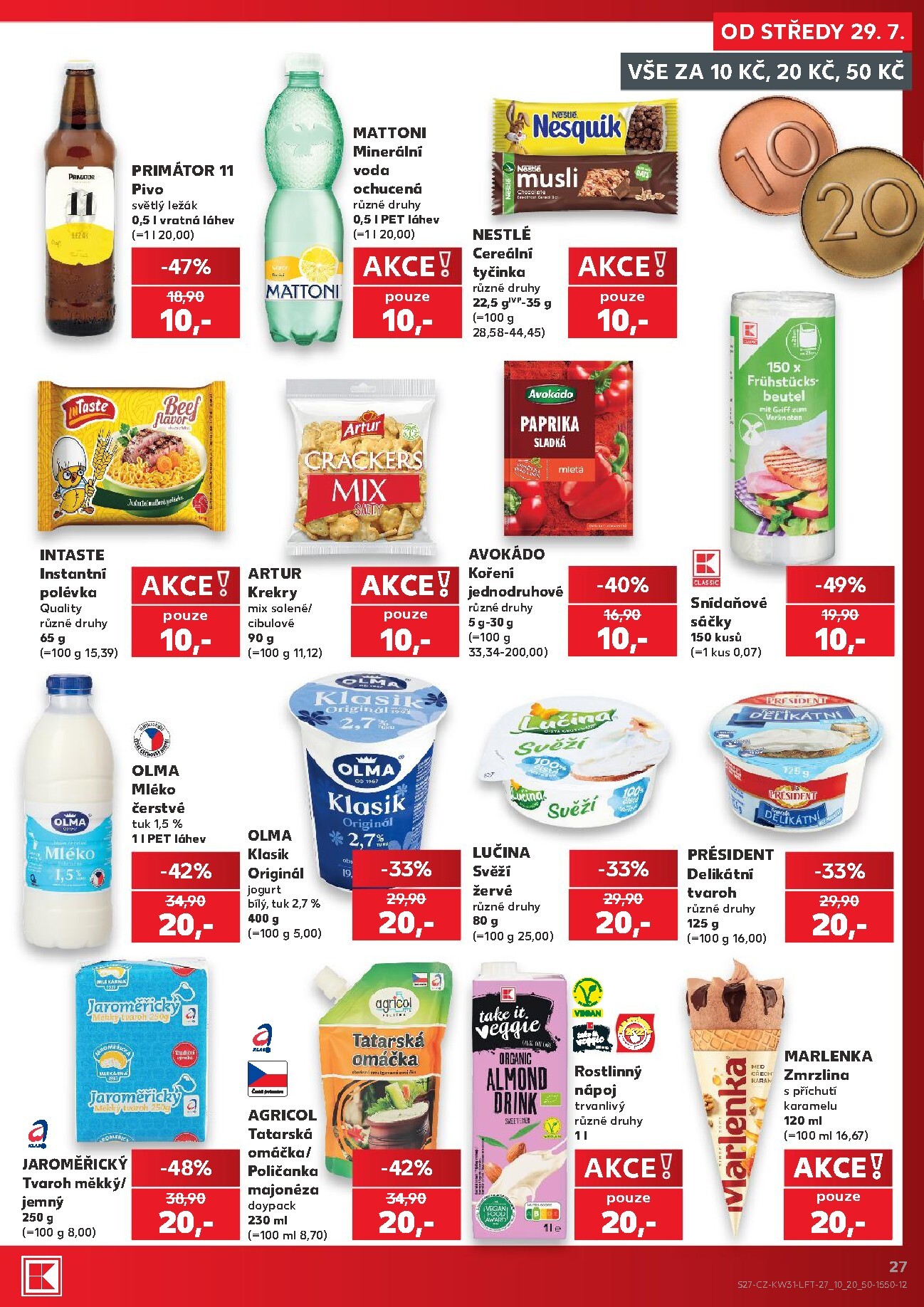 kaufland - Budoucí Kaufland - Kolín leták platný od středy 29.07.2026 do úterý 04.08.2026 - page: 27
