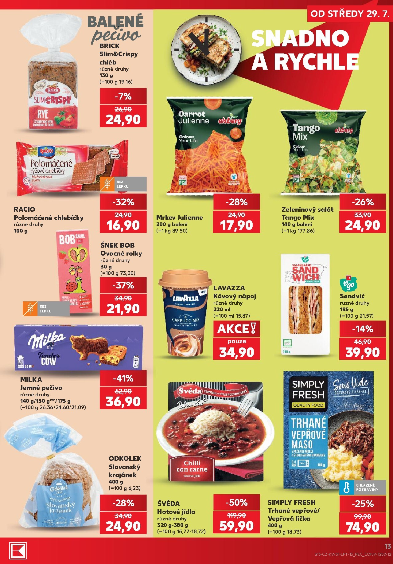 kaufland - Budoucí Kaufland - Kolín leták platný od středy 29.07.2026 do úterý 04.08.2026 - page: 13