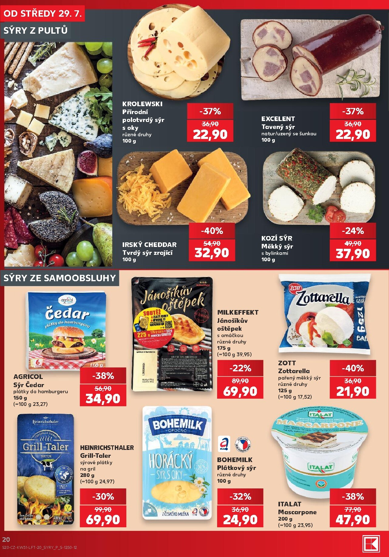 kaufland - Budoucí Kaufland - Kolín leták platný od středy 29.07.2026 do úterý 04.08.2026 - page: 20
