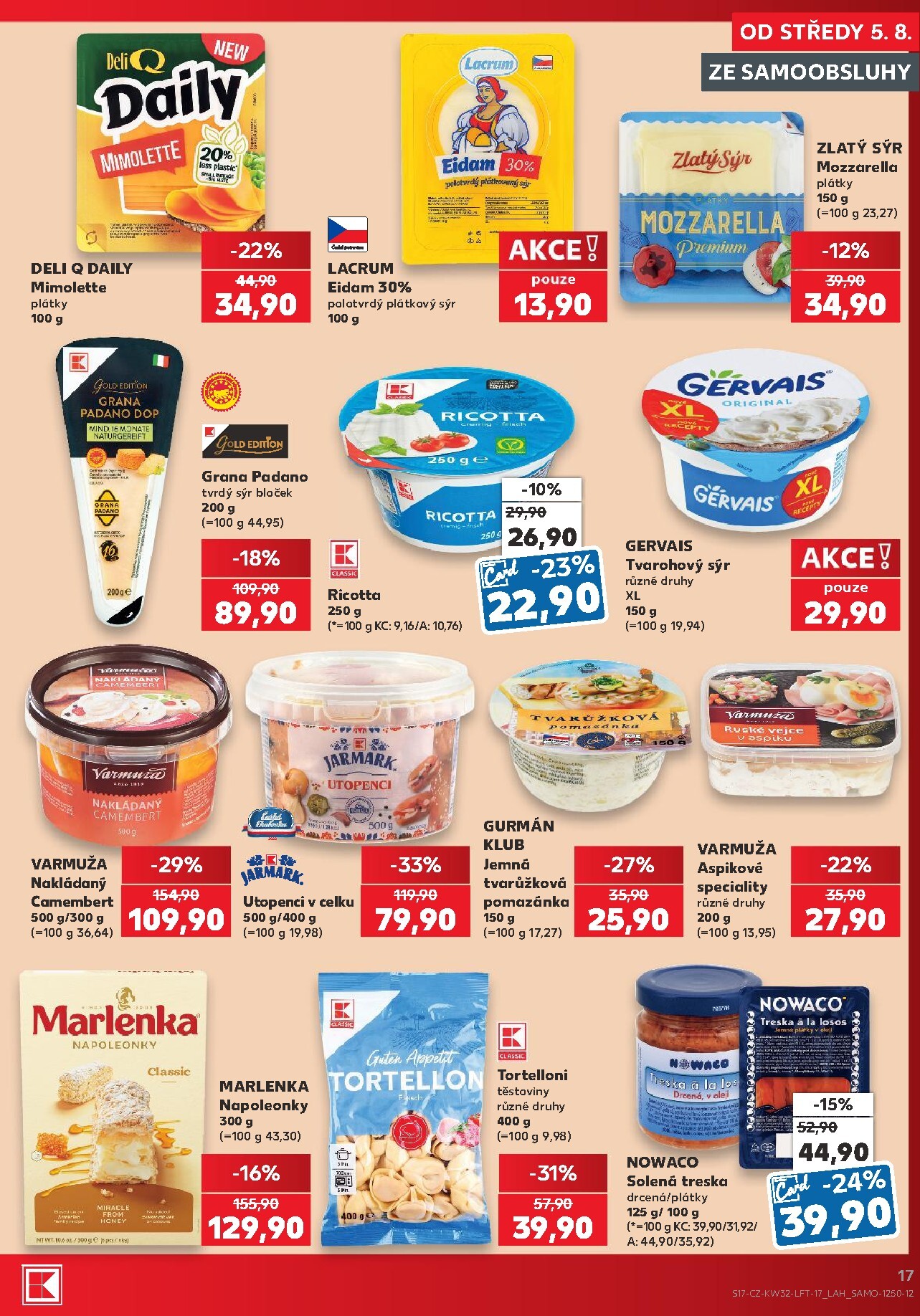 kaufland - Kaufland - Kolín leták na příští týden od středy 05.08.2026 do úterý 11.08.2026 - page: 17