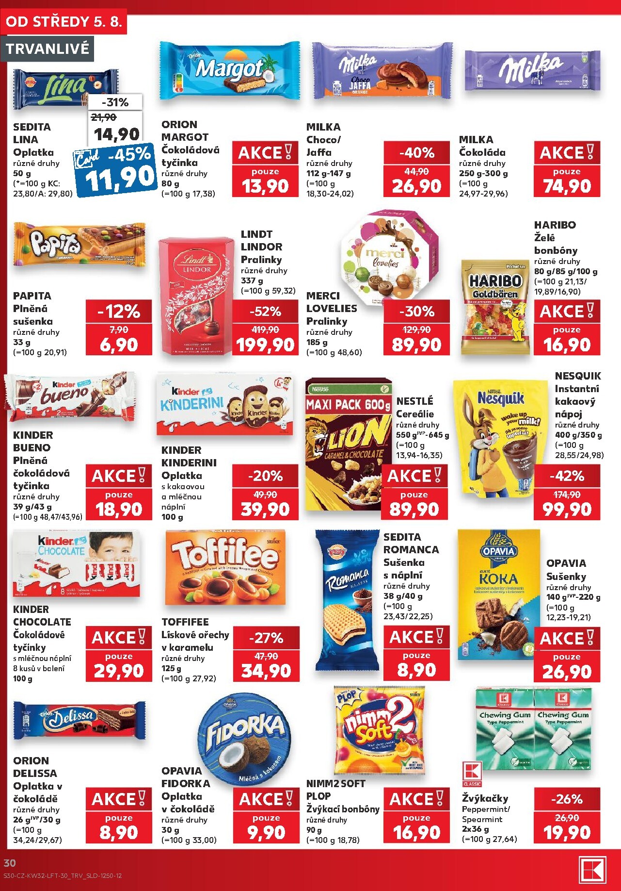 kaufland - Kaufland - Ostrava leták na příští týden od středy 05.08.2026 do úterý 11.08.2026 - page: 30