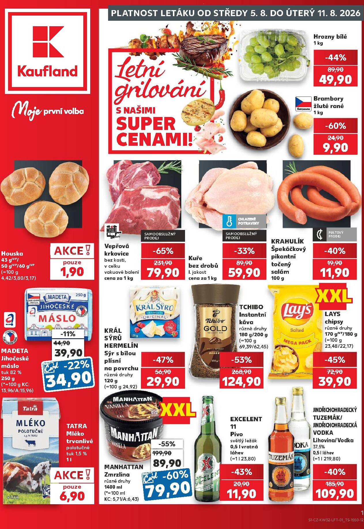 kaufland - Kaufland - Praha 4 leták na příští týden od středy 05.08.2026 do úterý 11.08.2026 - page: 1