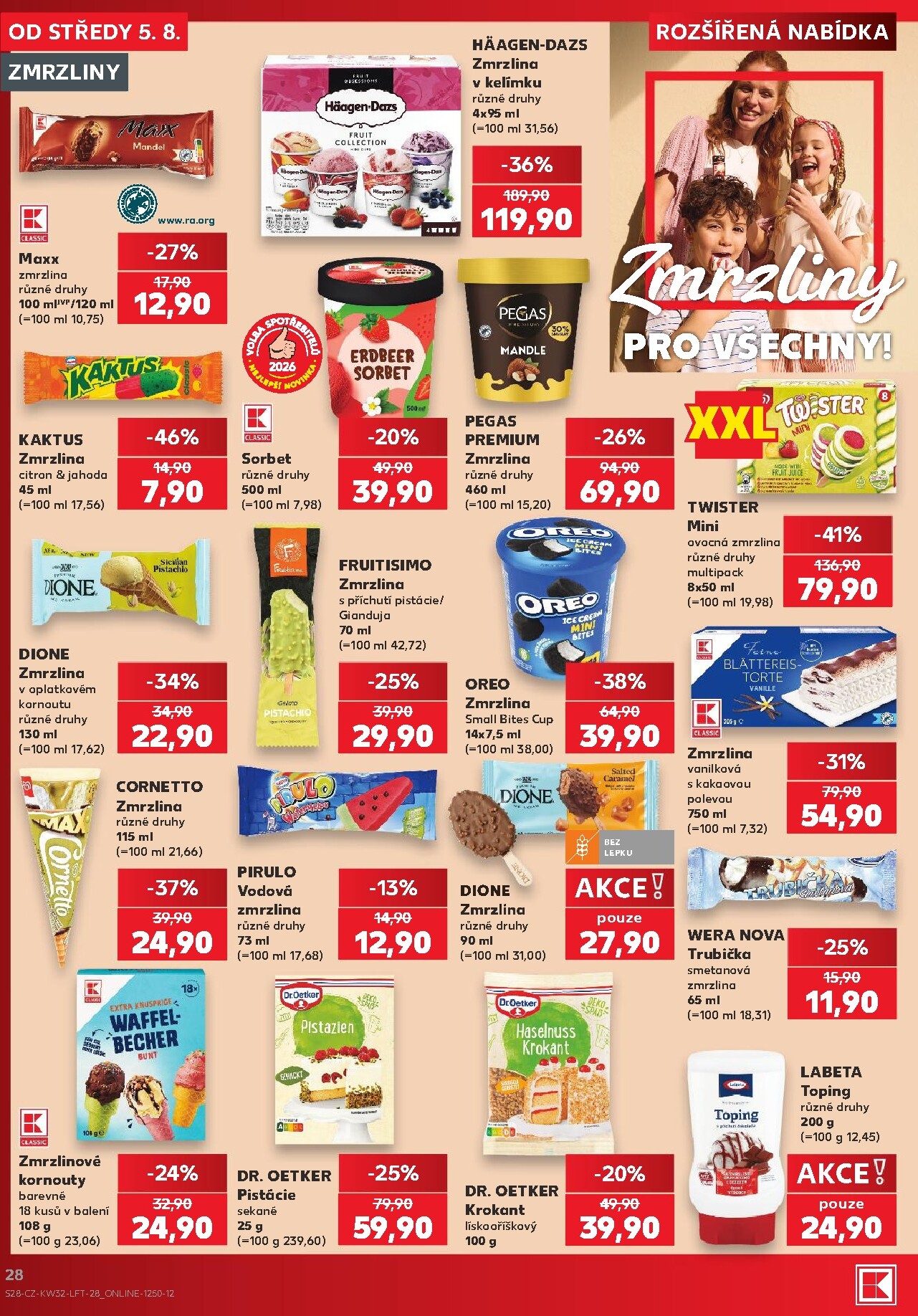 kaufland - Kaufland - Praha 4 leták na příští týden od středy 05.08.2026 do úterý 11.08.2026 - page: 28