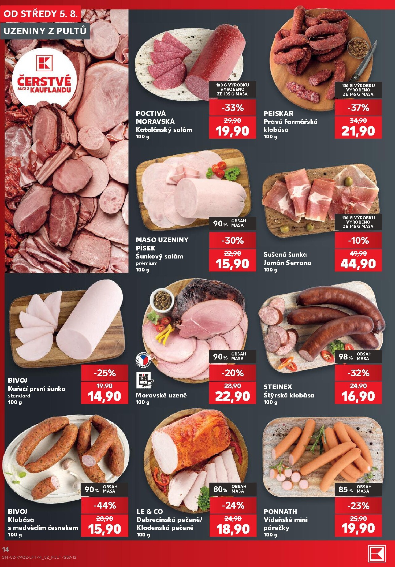 kaufland - Kaufland - Praha 4 leták na příští týden od středy 05.08.2026 do úterý 11.08.2026 - page: 14