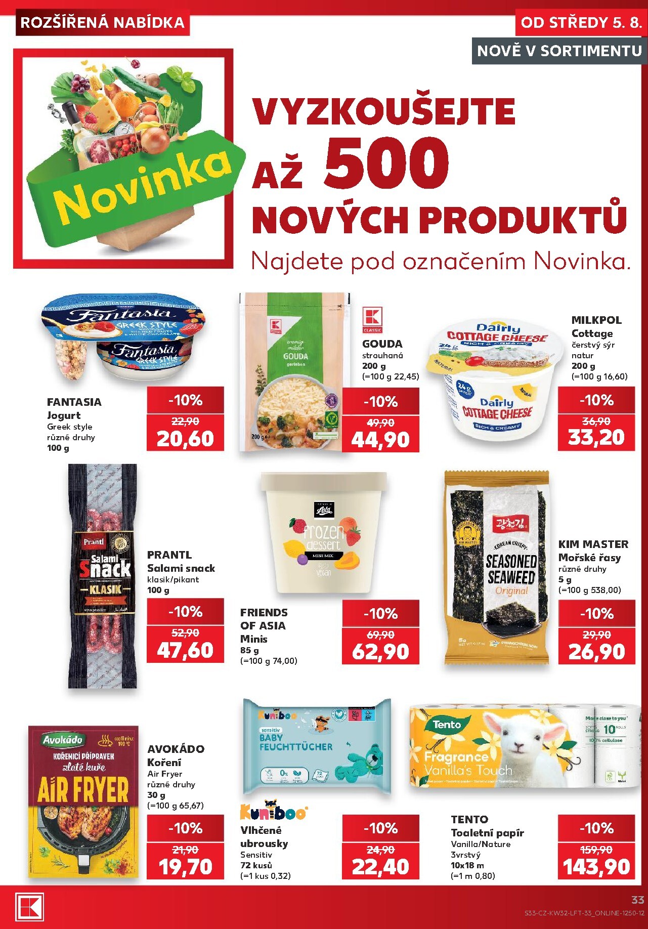 kaufland - Kaufland - Praha 4 leták na příští týden od středy 05.08.2026 do úterý 11.08.2026 - page: 33