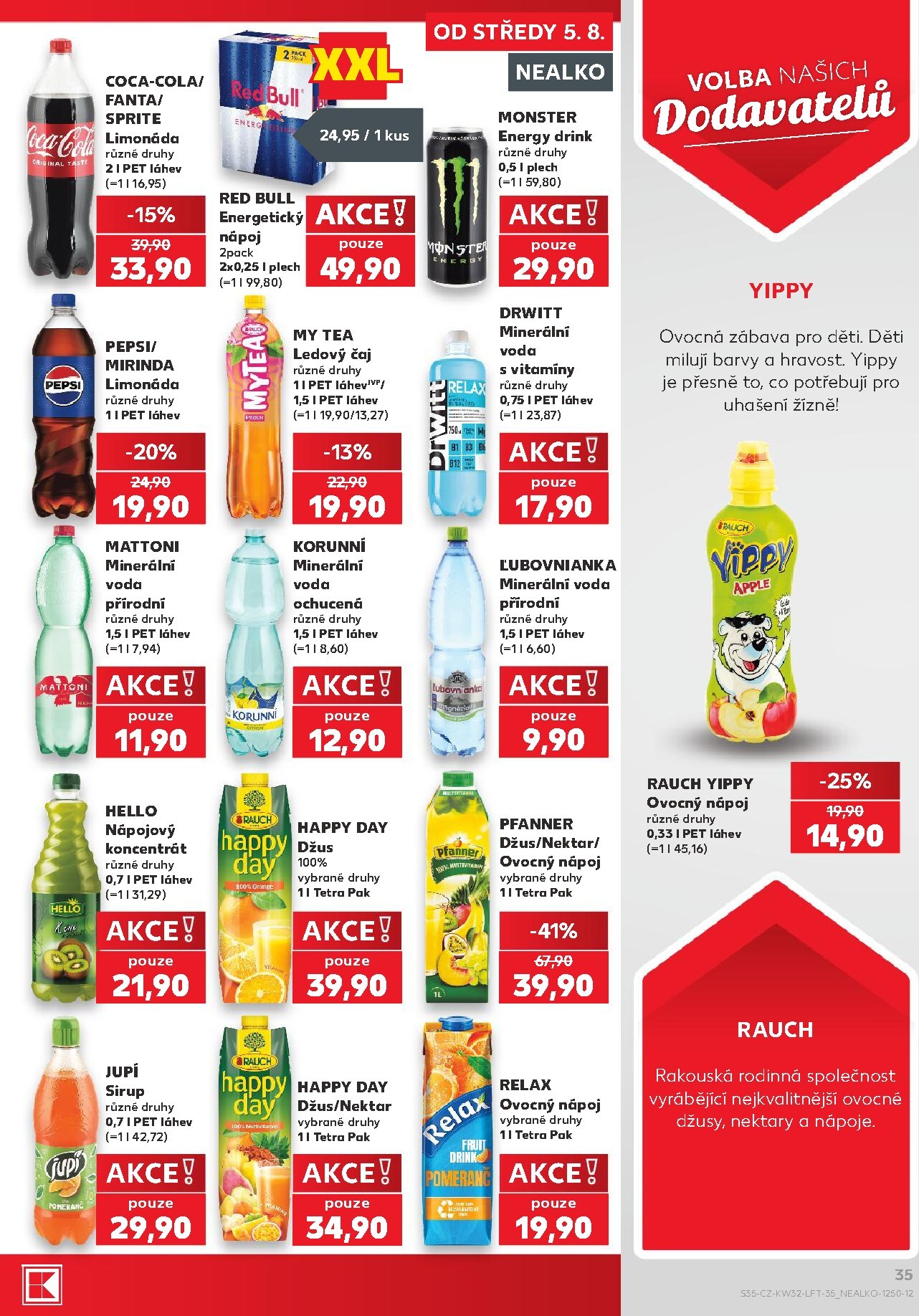 kaufland - Kaufland - Praha 4 leták na příští týden od středy 05.08.2026 do úterý 11.08.2026 - page: 35