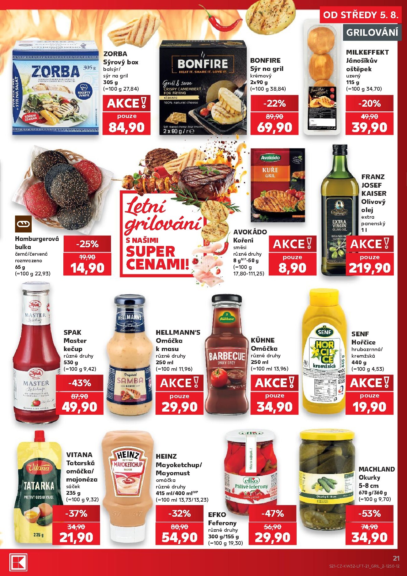 kaufland - Kaufland - Praha 4 leták na příští týden od středy 05.08.2026 do úterý 11.08.2026 - page: 21