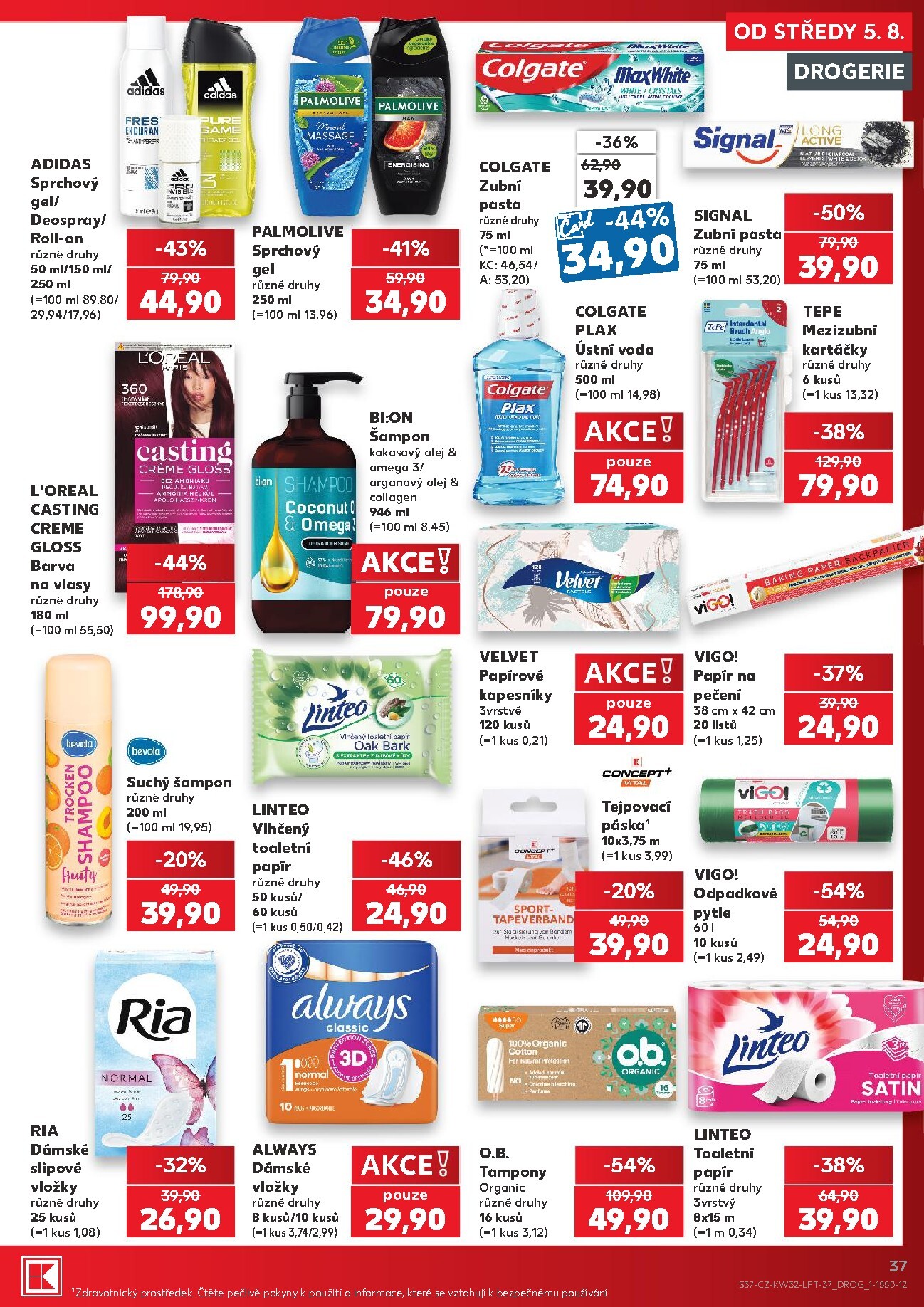 kaufland - Kaufland - Praha 4 leták na příští týden od středy 05.08.2026 do úterý 11.08.2026 - page: 37