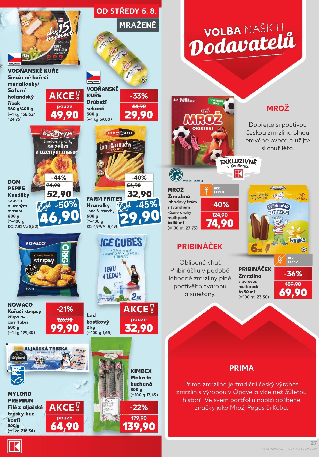 kaufland - Kaufland - Praha 4 leták na příští týden od středy 05.08.2026 do úterý 11.08.2026 - page: 27