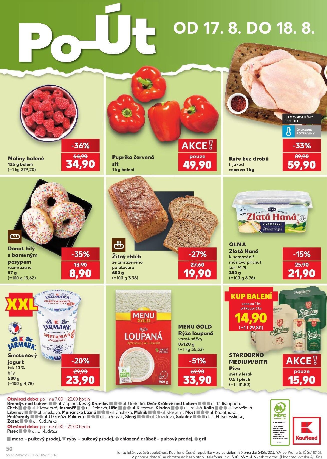 kaufland - Budoucí Kaufland - Kolín leták platný od středy 12.08.2026 do úterý 18.08.2026 - page: 50