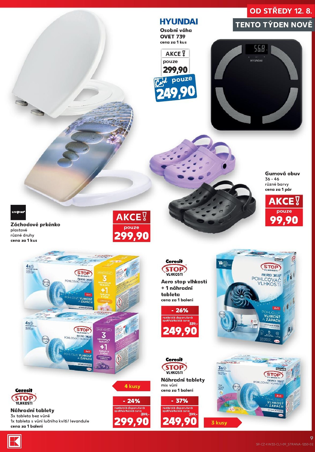 kaufland - Budoucí Kaufland - Kolín - Vše pro letní domácnost leták platný od středy 12.08.2026 do úterý 18.08.2026 - page: 9