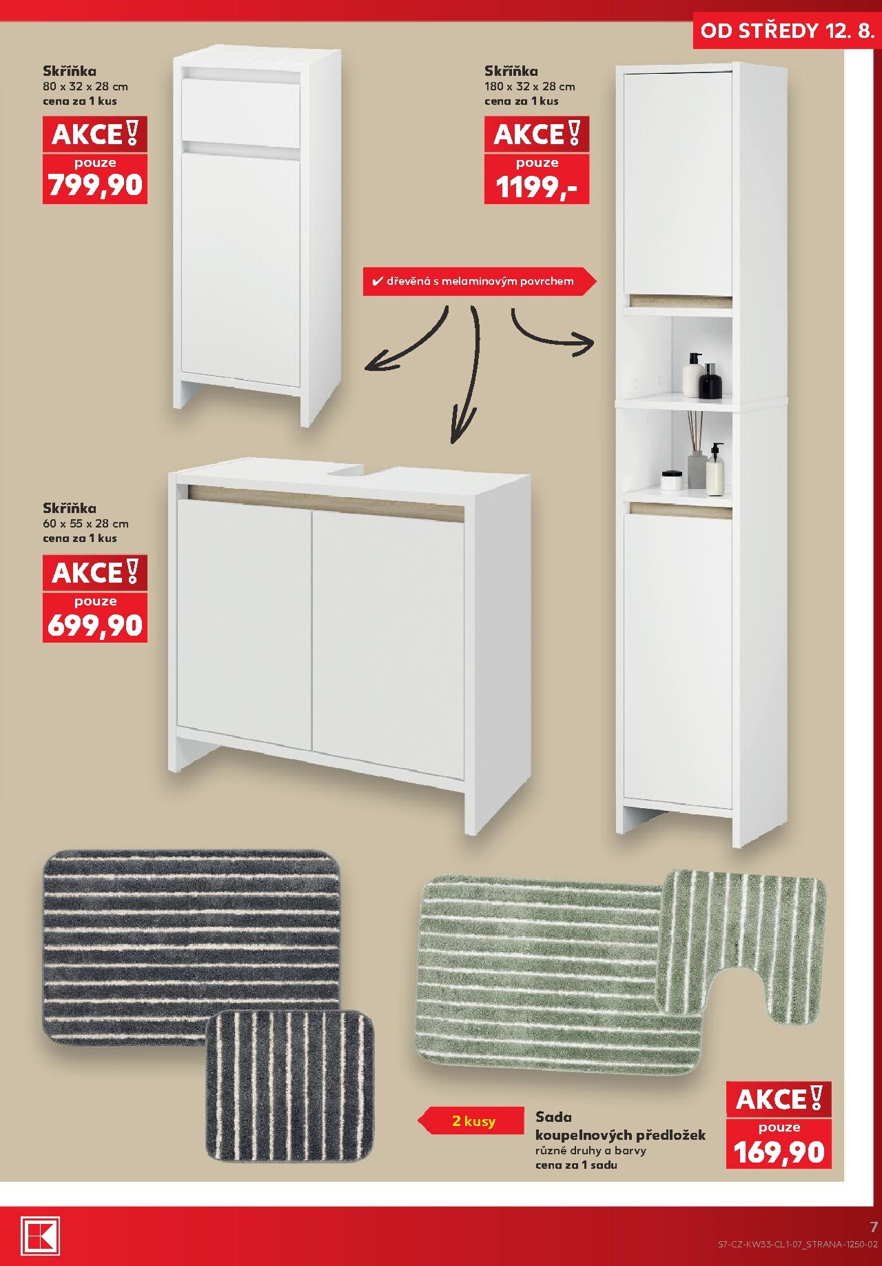 kaufland - Budoucí Kaufland - Kolín - Vše pro letní domácnost leták platný od středy 12.08.2026 do úterý 18.08.2026 - page: 7