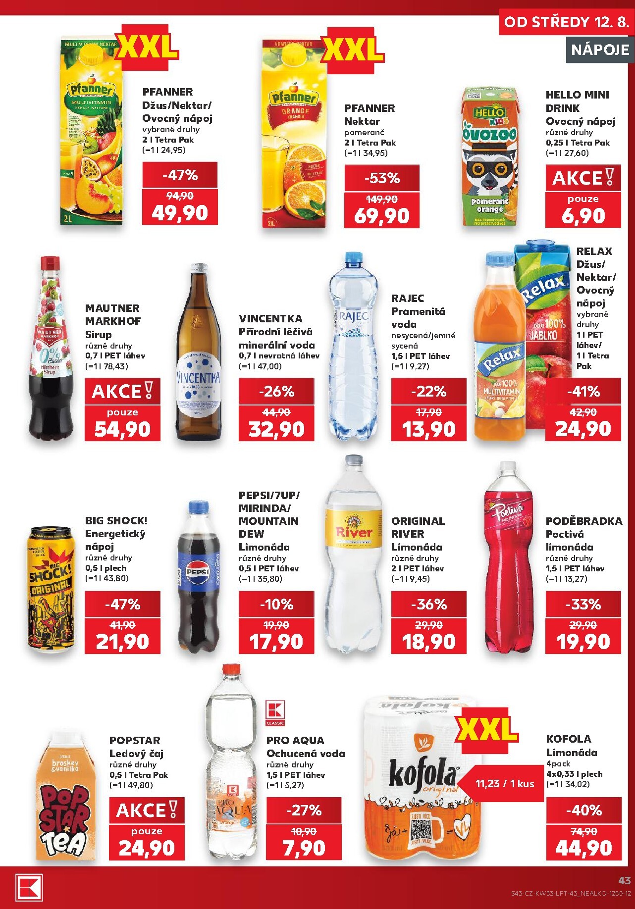kaufland - Budoucí Kaufland - Brno leták platný od středy 12.08.2026 do úterý 18.08.2026 - page: 43
