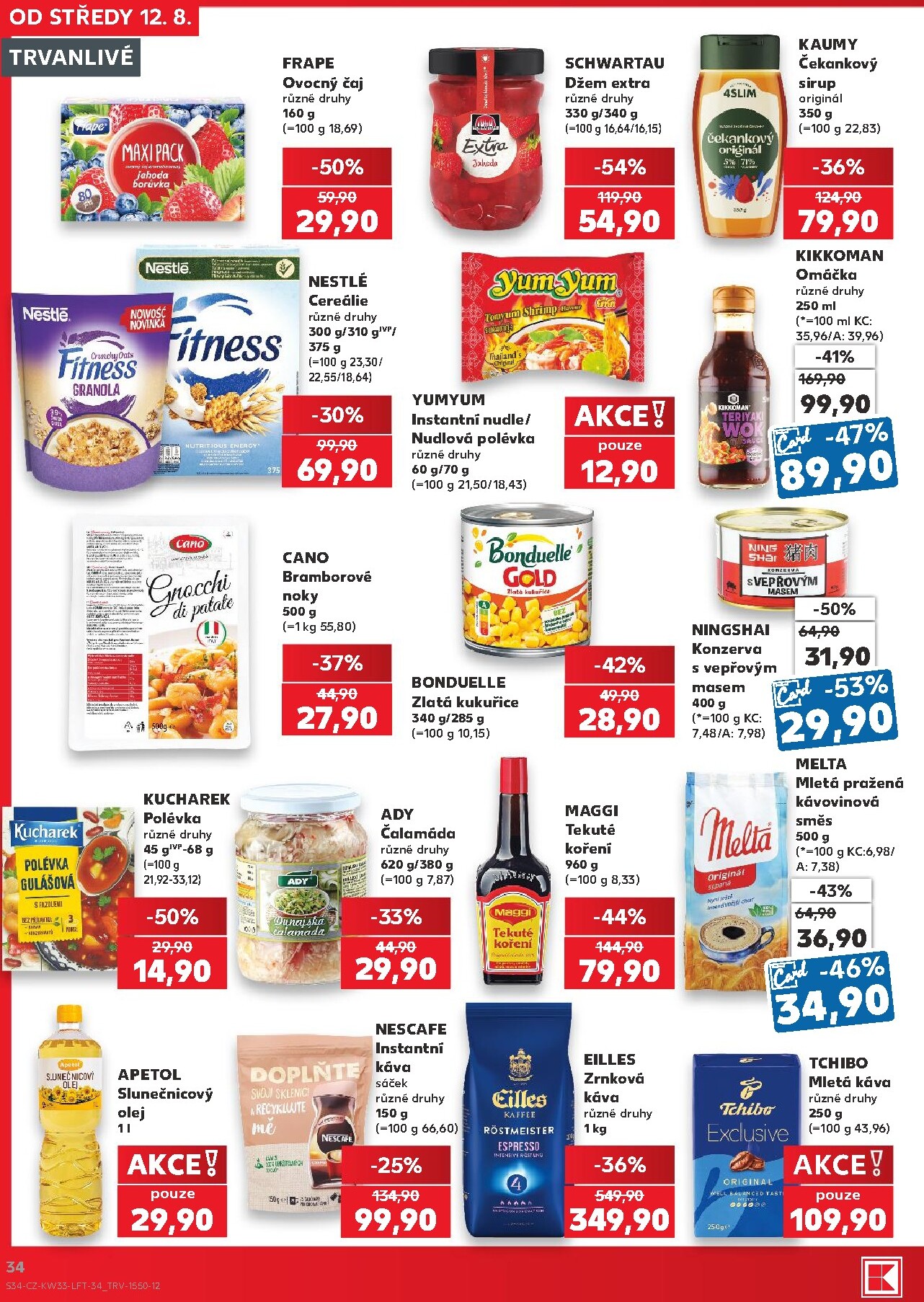 kaufland - Budoucí Kaufland - Praha 4 leták platný od středy 12.08.2026 do úterý 18.08.2026 - page: 34