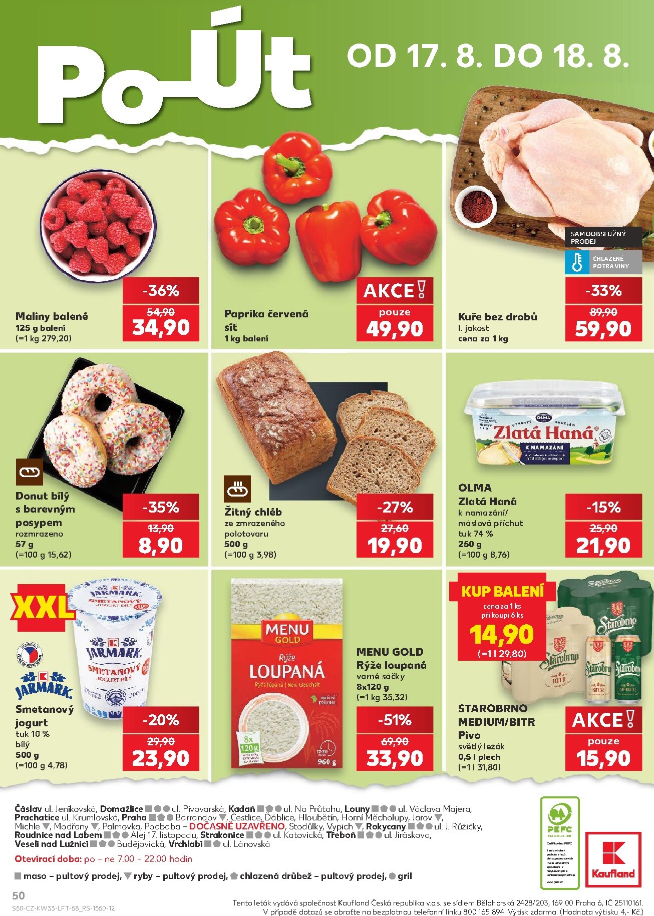 kaufland - Budoucí Kaufland - Praha 4 leták platný od středy 12.08.2026 do úterý 18.08.2026 - page: 50