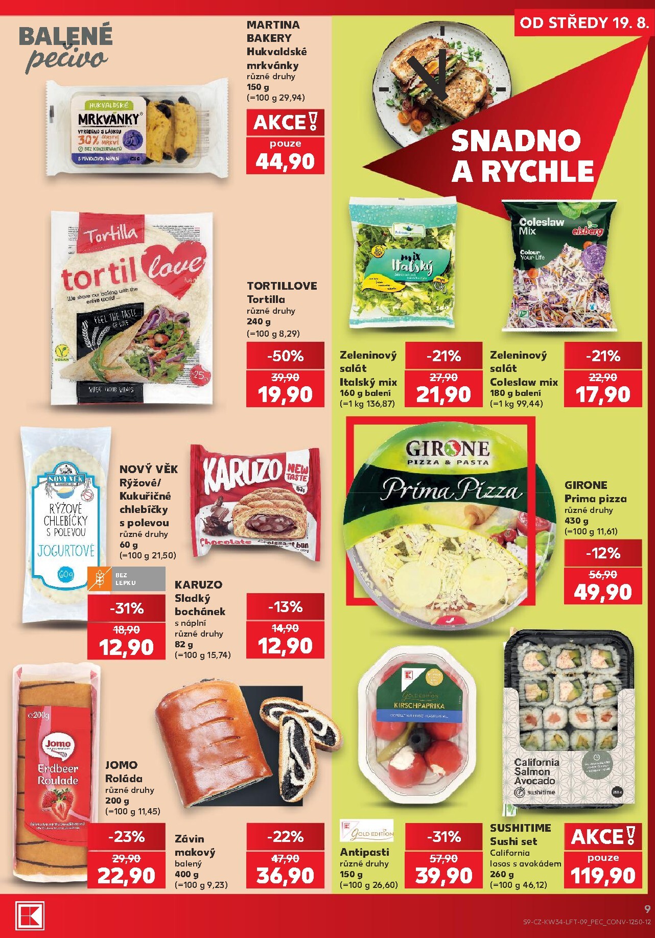 kaufland - Kaufland - Kolín leták na příští týden od středy 19.08.2026 do úterý 25.08.2026 - page: 9