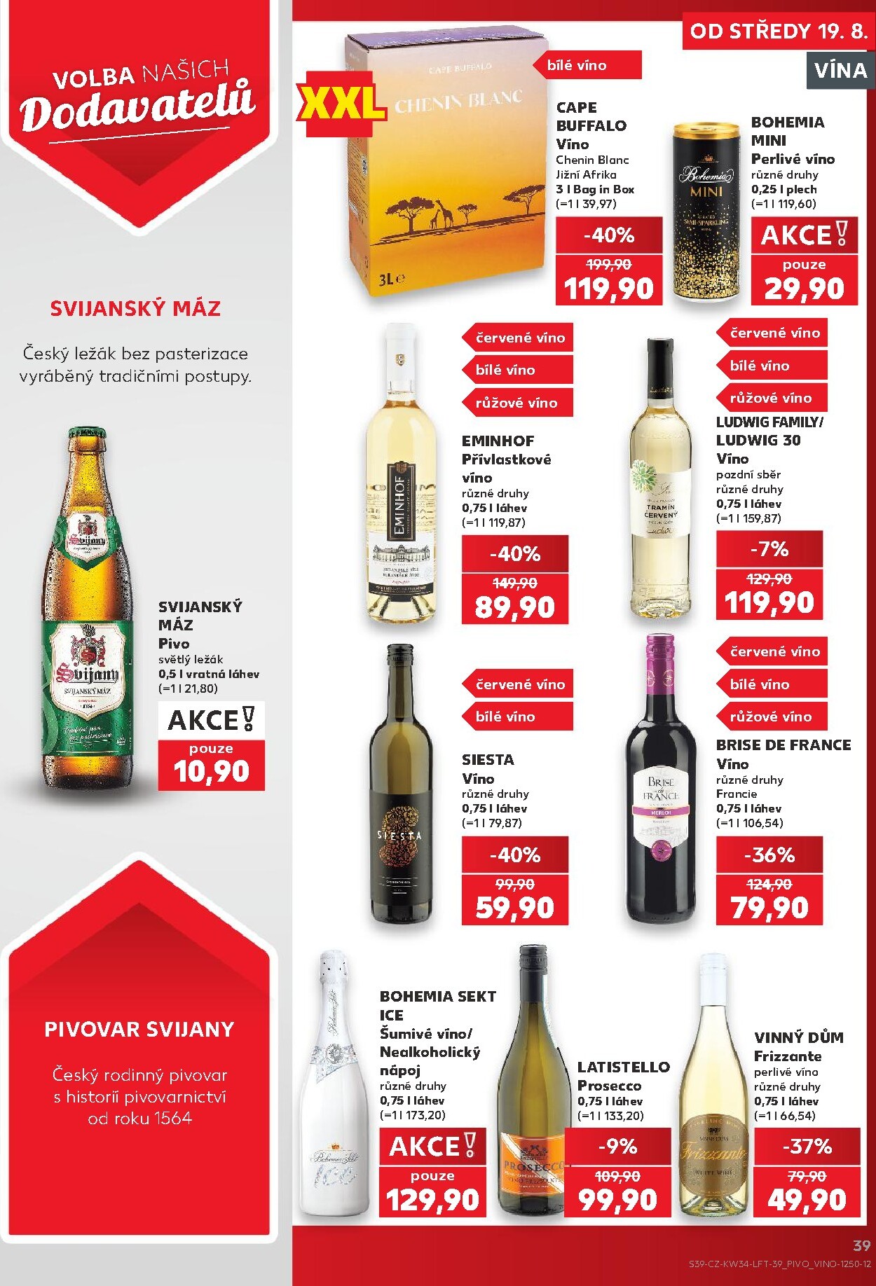 kaufland - Kaufland - Kolín leták na příští týden od středy 19.08.2026 do úterý 25.08.2026 - page: 39