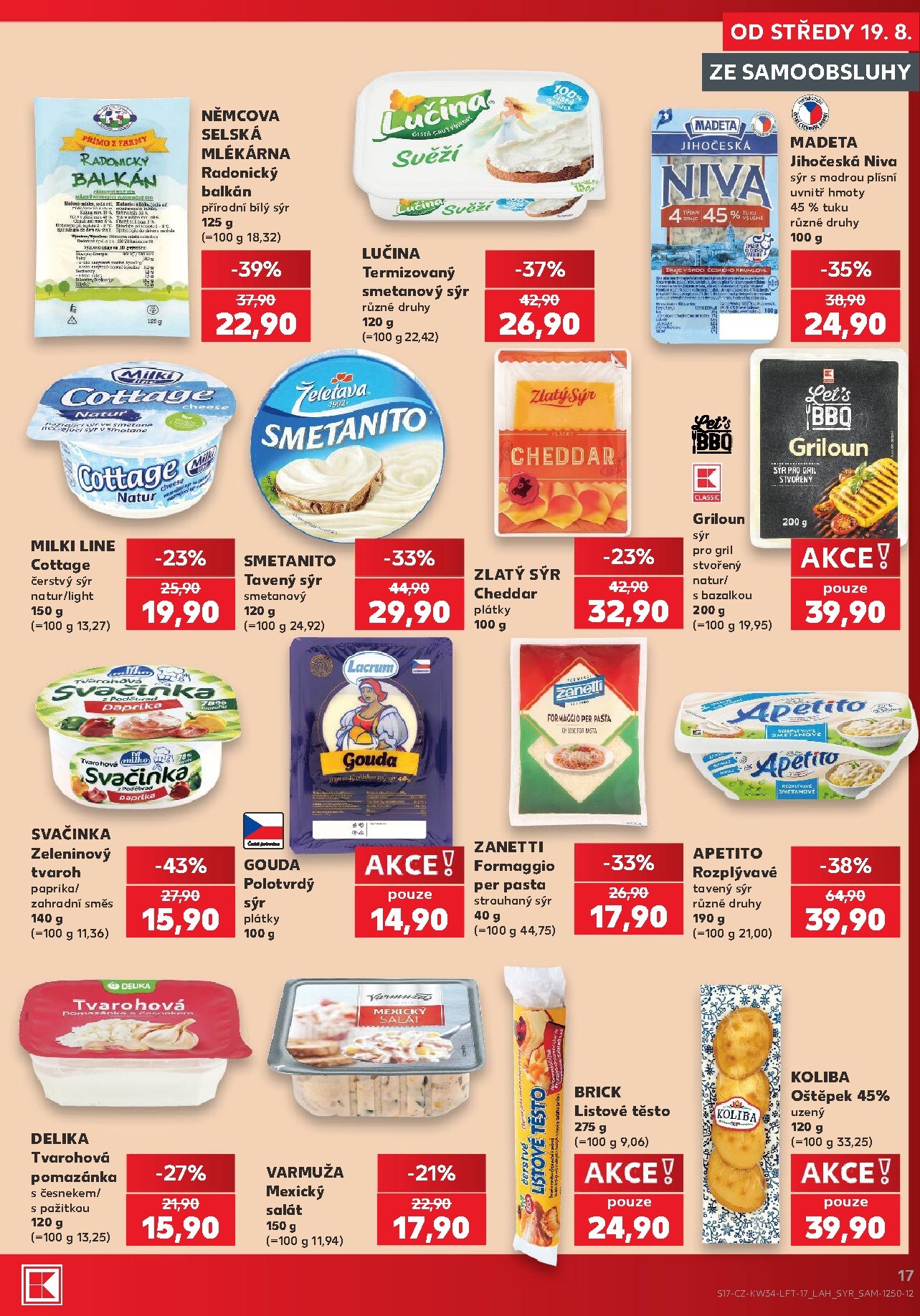 kaufland - Kaufland - Kolín leták na příští týden od středy 19.08.2026 do úterý 25.08.2026 - page: 17