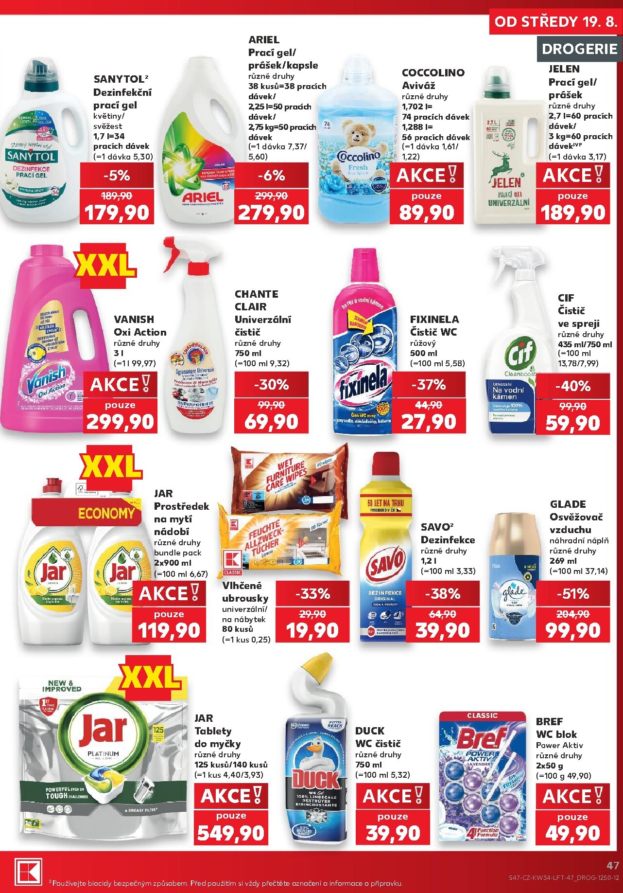 kaufland - Kaufland - Kolín leták na příští týden od středy 19.08.2026 do úterý 25.08.2026 - page: 47