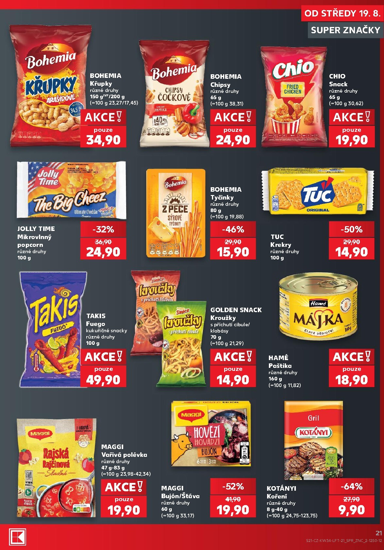 kaufland - Kaufland - Kolín leták na příští týden od středy 19.08.2026 do úterý 25.08.2026 - page: 21