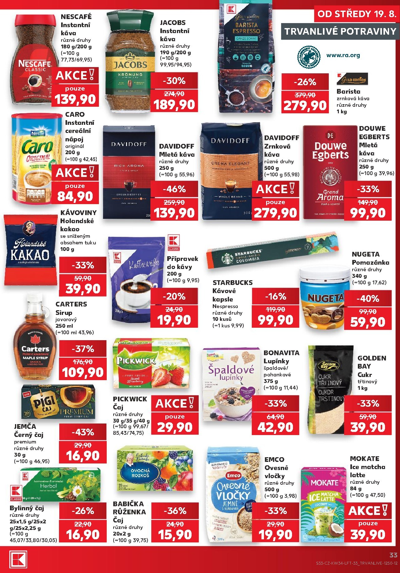 kaufland - Kaufland - Kolín leták na příští týden od středy 19.08.2026 do úterý 25.08.2026 - page: 33