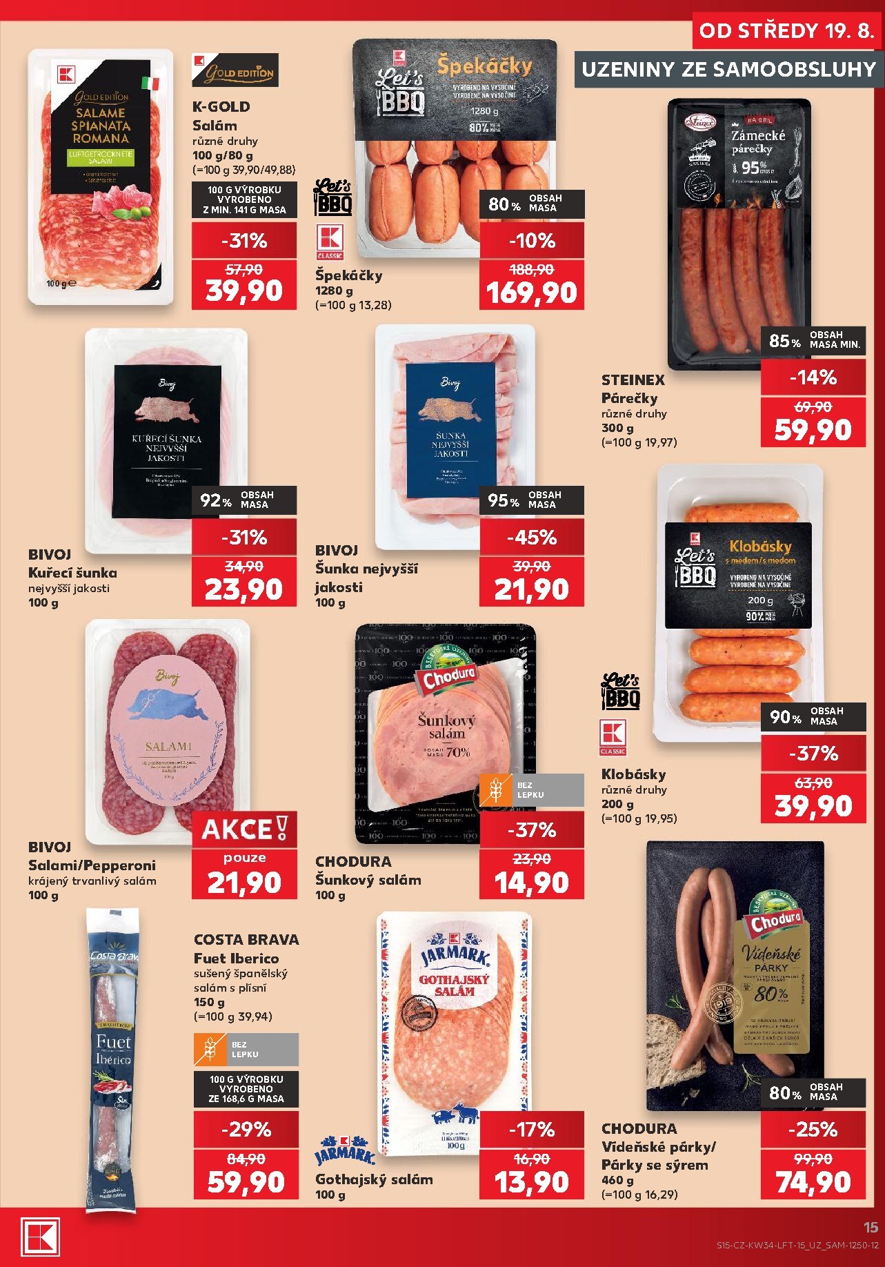 kaufland - Kaufland - Kolín leták na příští týden od středy 19.08.2026 do úterý 25.08.2026 - page: 15