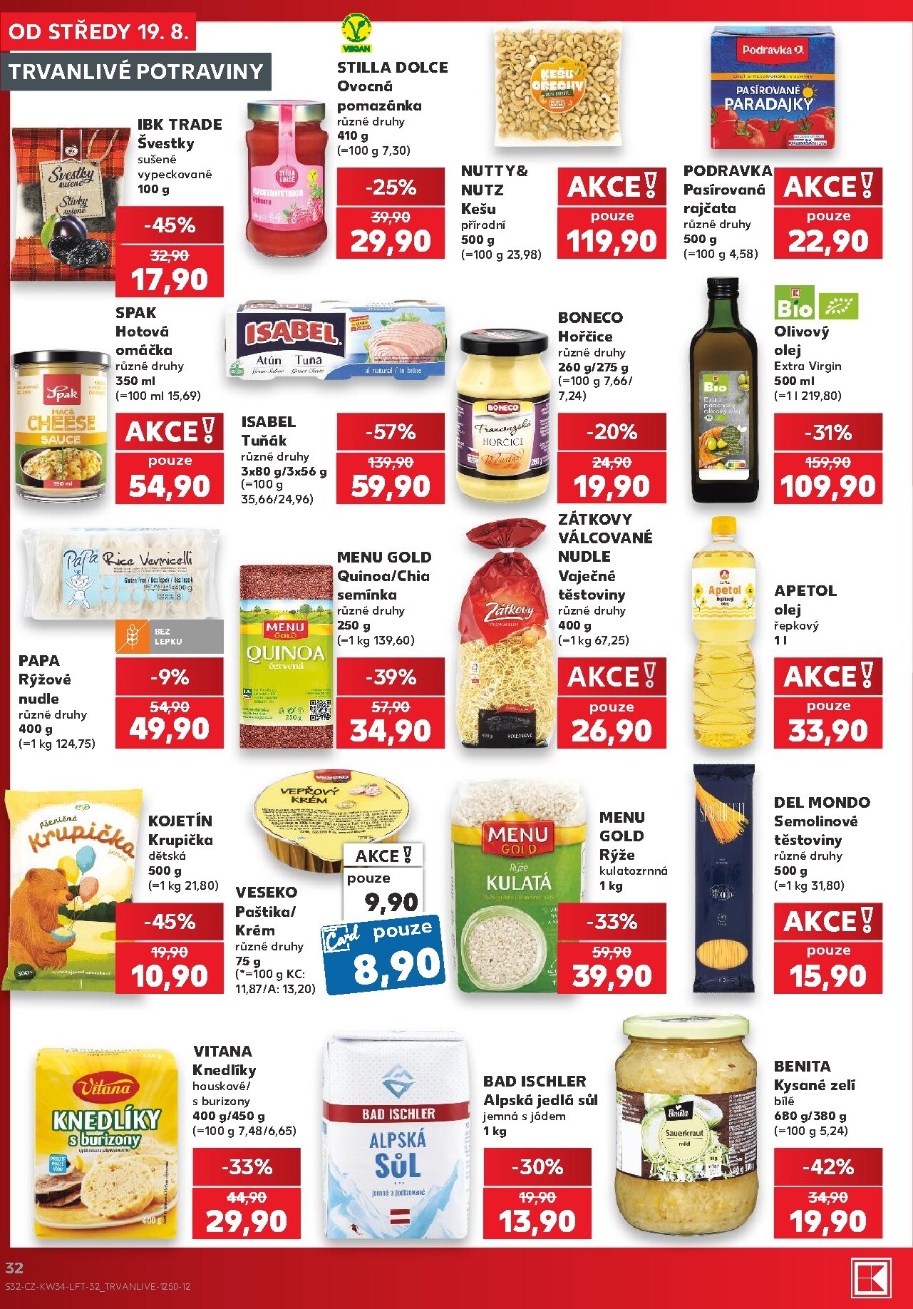 kaufland - Kaufland - Praha 4 leták na příští týden od středy 19.08.2026 do úterý 25.08.2026 - page: 32