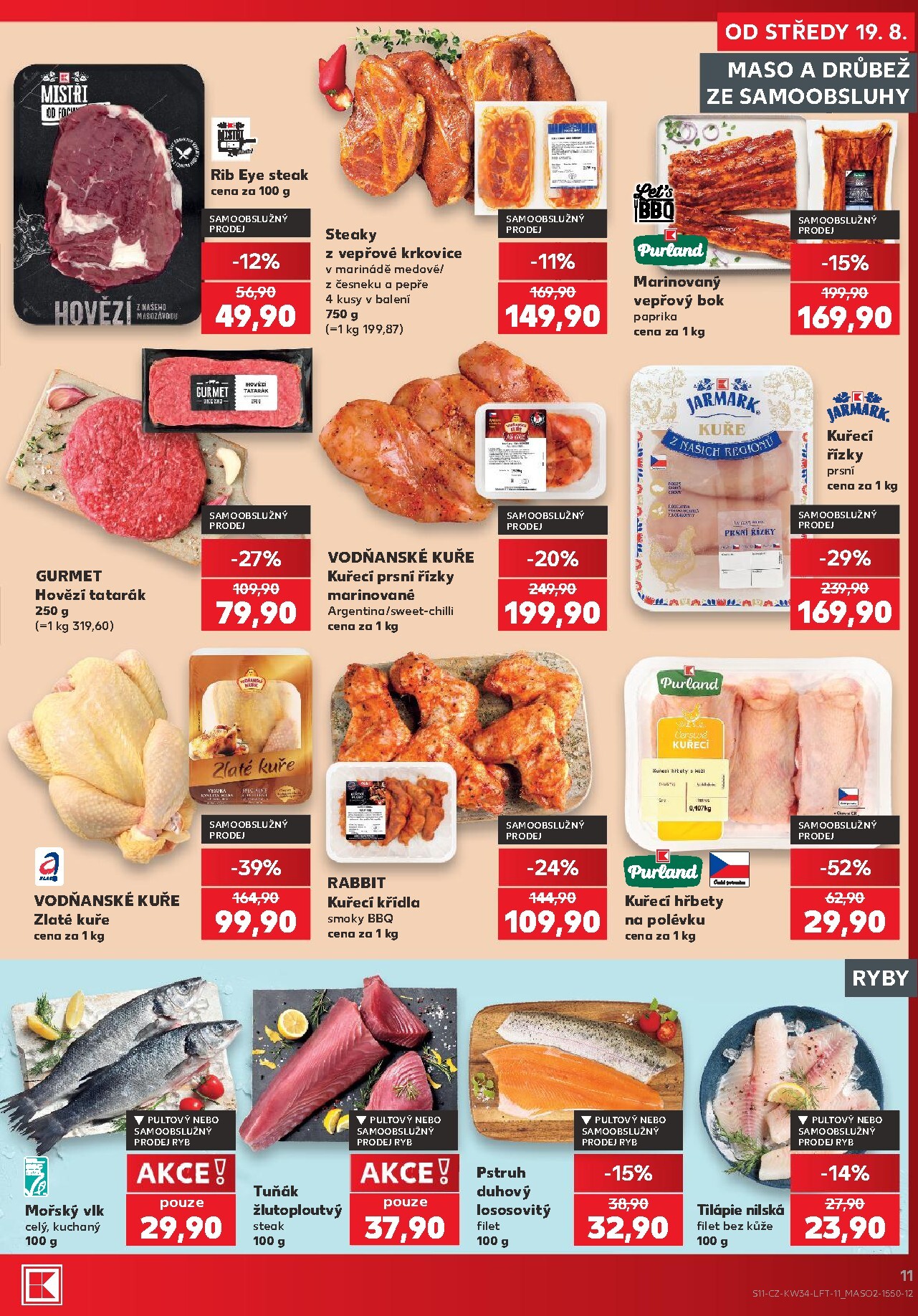 kaufland - Kaufland - Praha 4 leták na příští týden od středy 19.08.2026 do úterý 25.08.2026 - page: 11