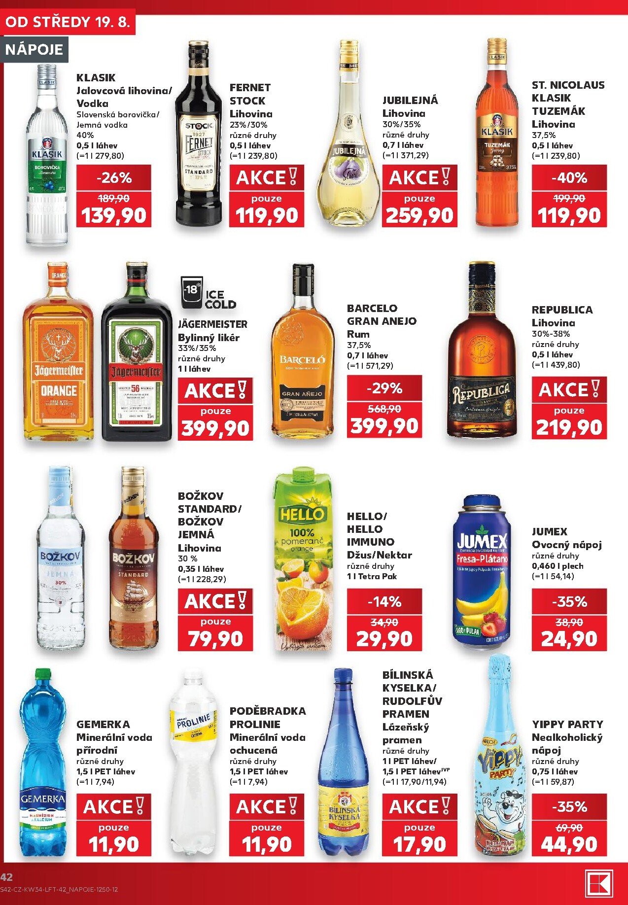 kaufland - Kaufland - Praha 4 leták na příští týden od středy 19.08.2026 do úterý 25.08.2026 - page: 42