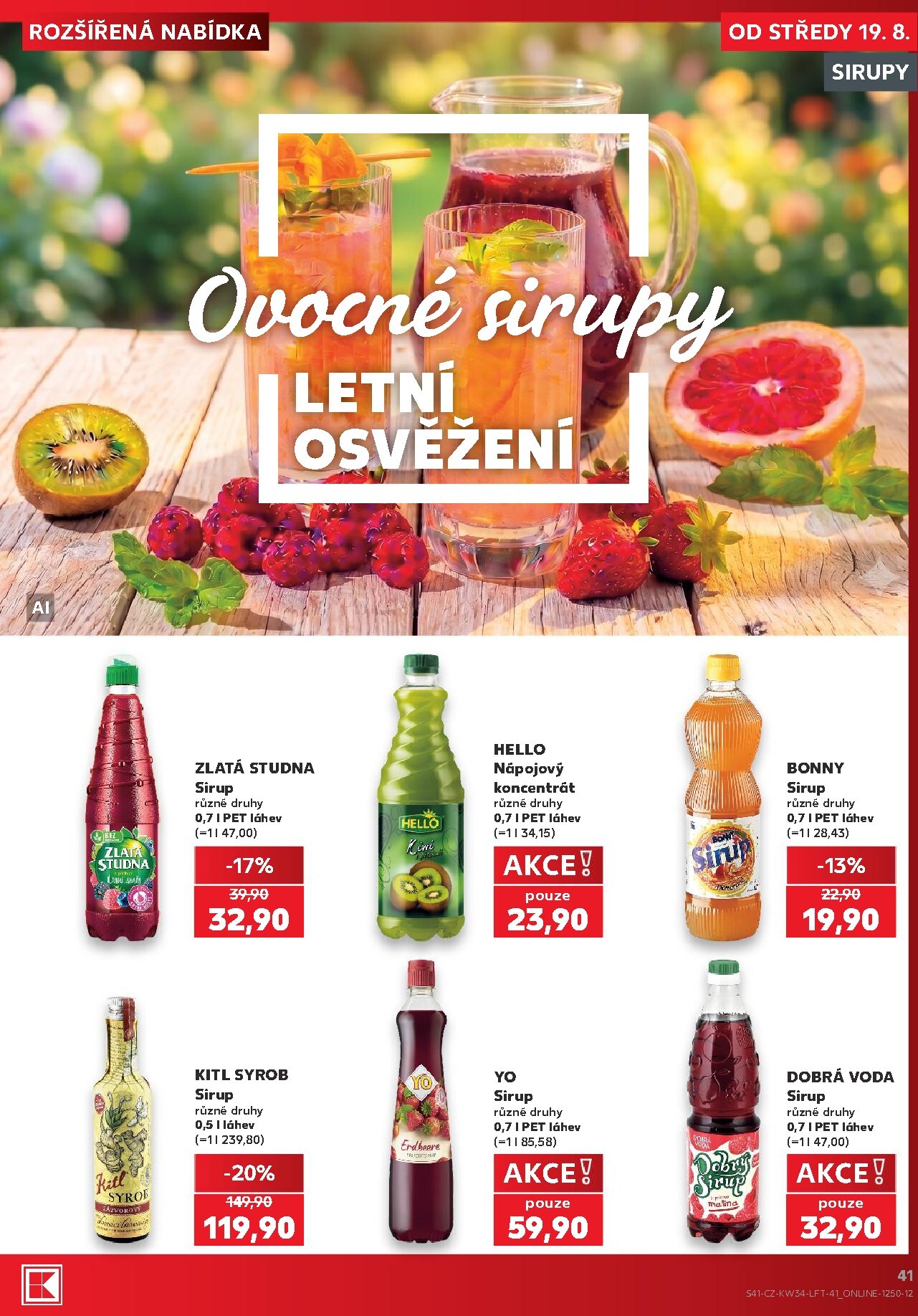 kaufland - Kaufland - Praha 4 leták na příští týden od středy 19.08.2026 do úterý 25.08.2026 - page: 41