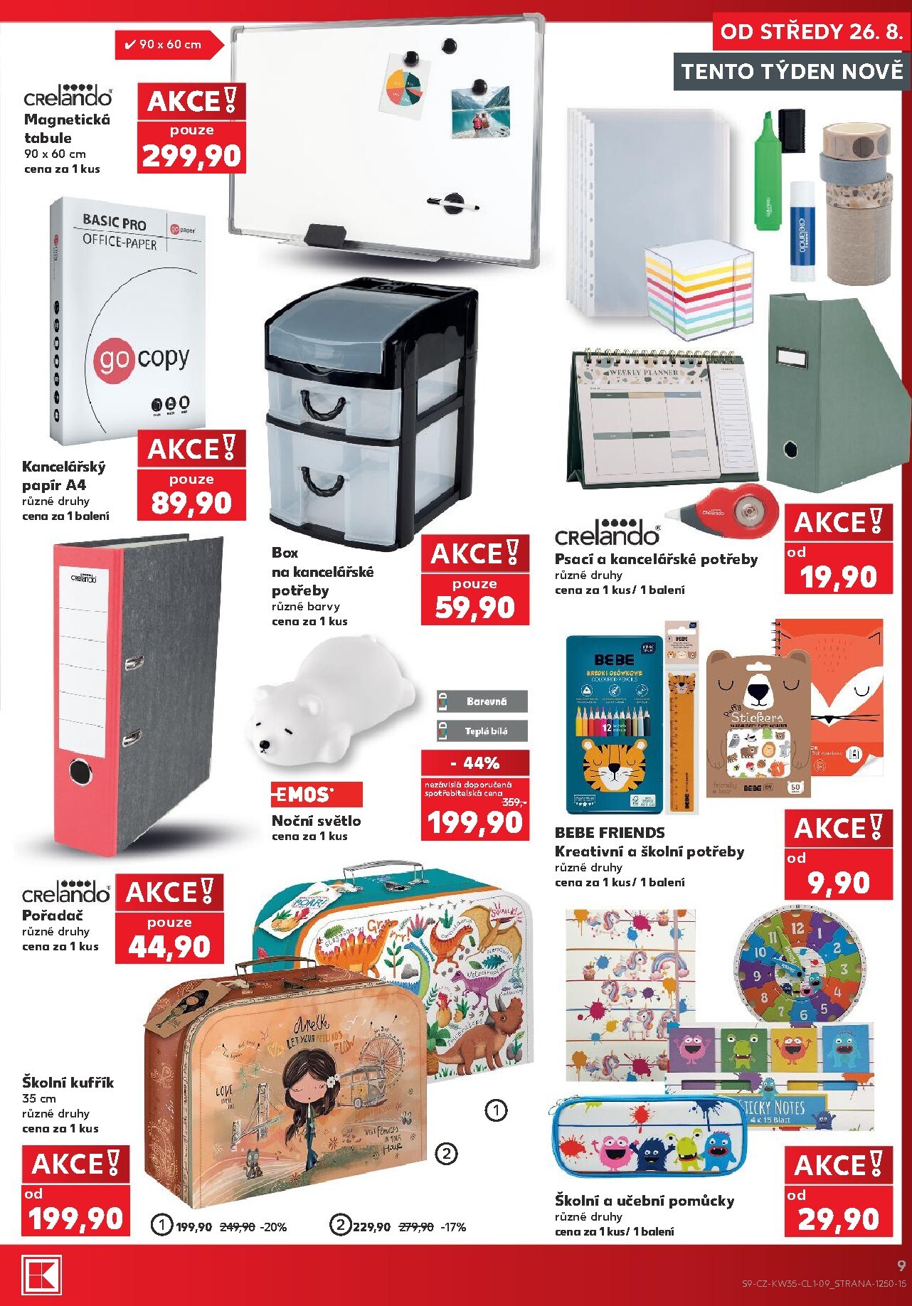 kaufland - Budoucí Kaufland - Ostrava - Domácnost leták platný od středy 26.08.2026 do úterý 01.09.2026 - page: 9