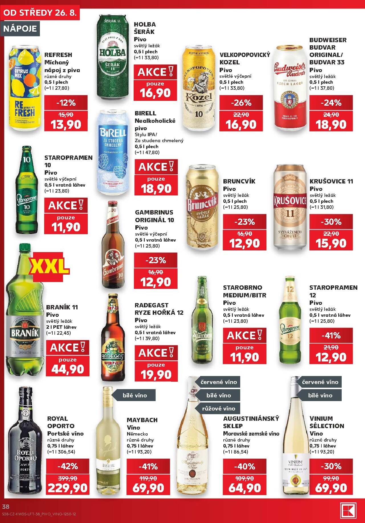 kaufland - Budoucí Kaufland - Brno leták platný od středy 26.08.2026 do úterý 01.09.2026 - page: 38