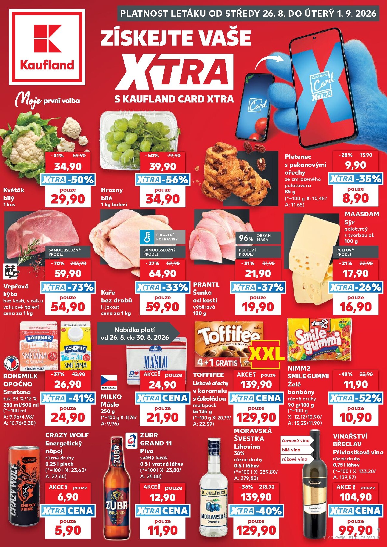 kaufland - Budoucí Kaufland - Praha 4 leták platný od středy 26.08.2026 do úterý 01.09.2026