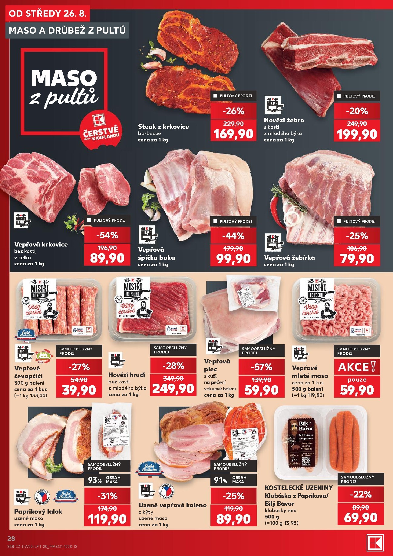 kaufland - Budoucí Kaufland - Praha 4 leták platný od středy 26.08.2026 do úterý 01.09.2026 - page: 28