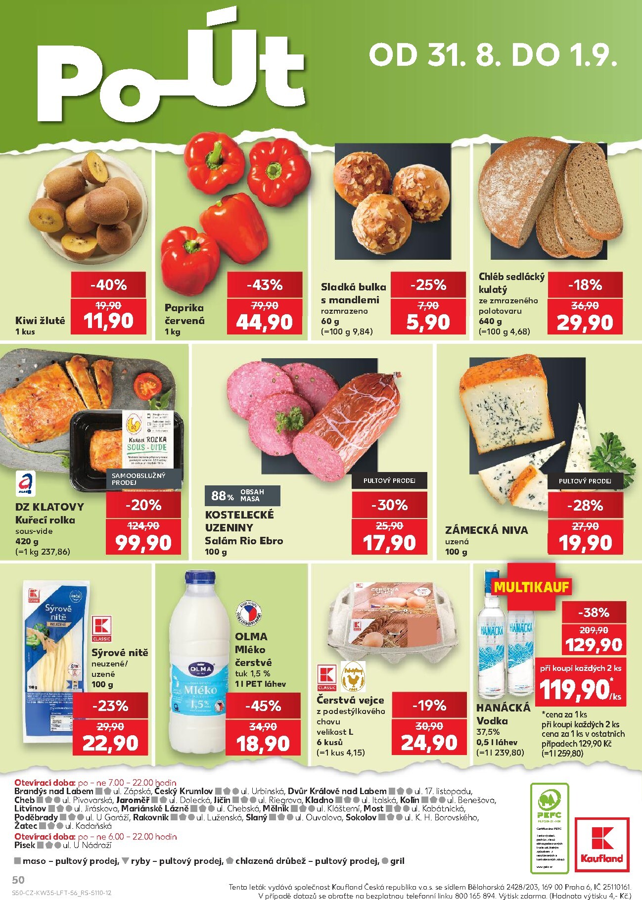 kaufland - Aktuální Kaufland - Kolín leták platný od středy 26.08.2026 do úterý 01.09.2026 - page: 50