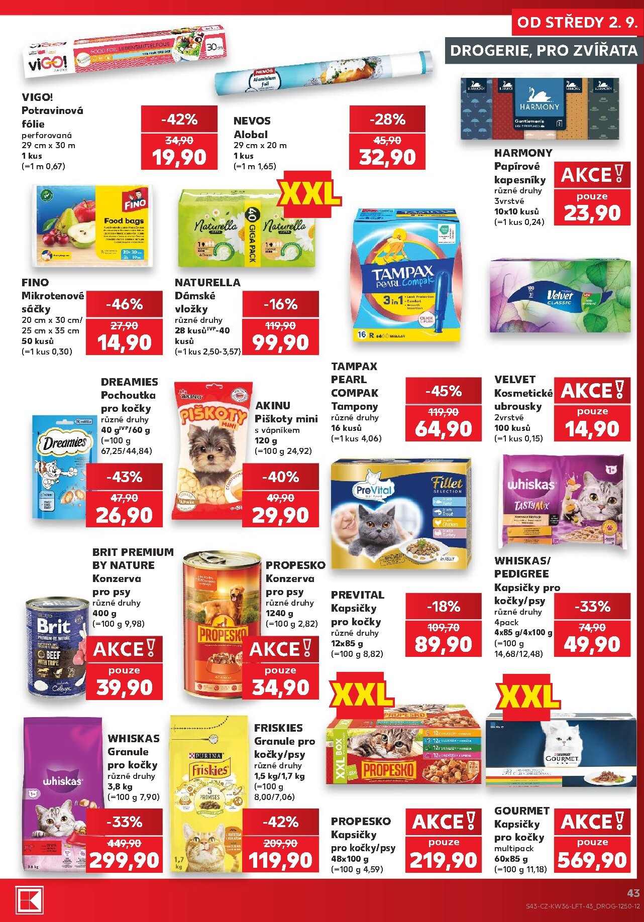 kaufland - Budoucí Kaufland - Brno leták platný od středy 02.09.2026 do úterý 08.09.2026 - page: 43