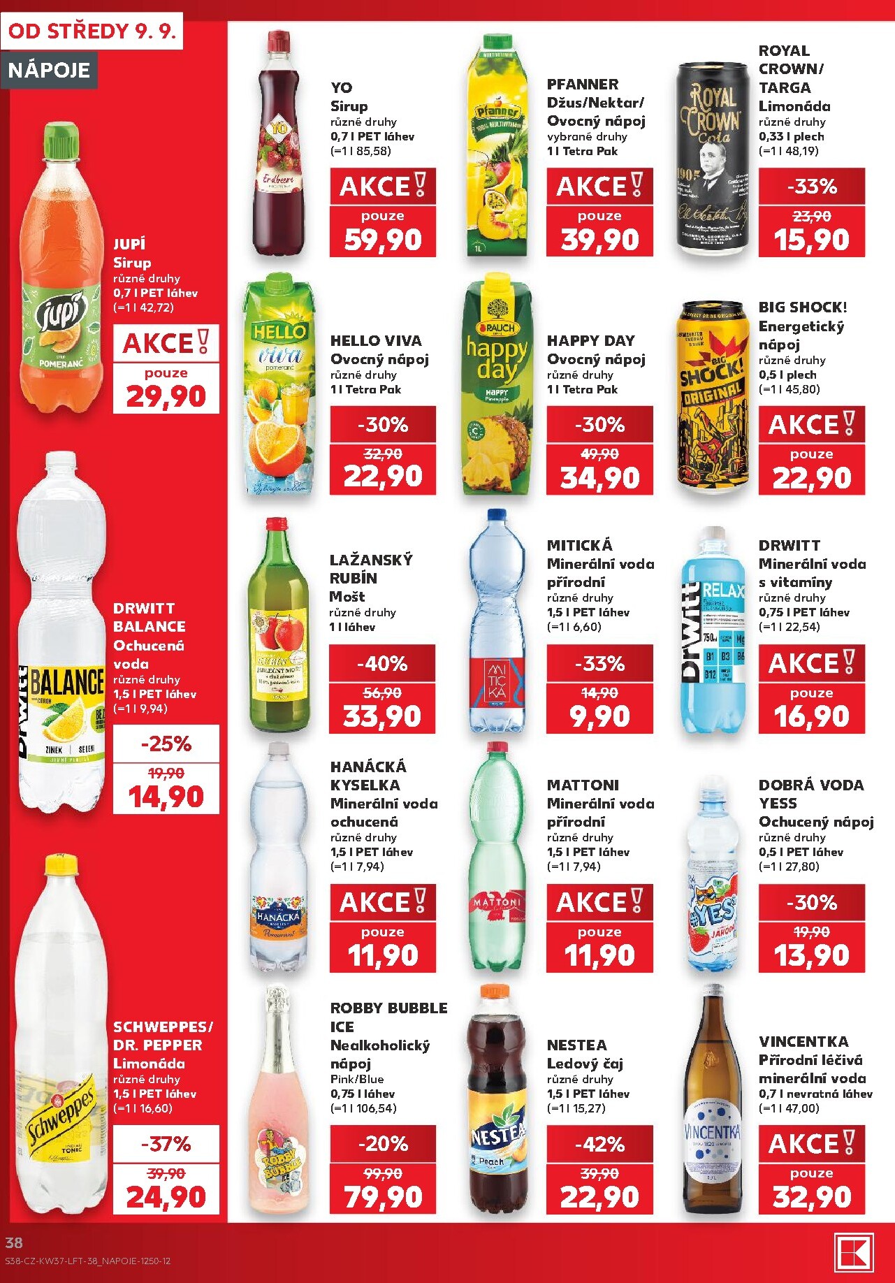 kaufland - Kaufland - Kolín leták na příští týden od středy 09.09.2026 do úterý 15.09.2026 - page: 38