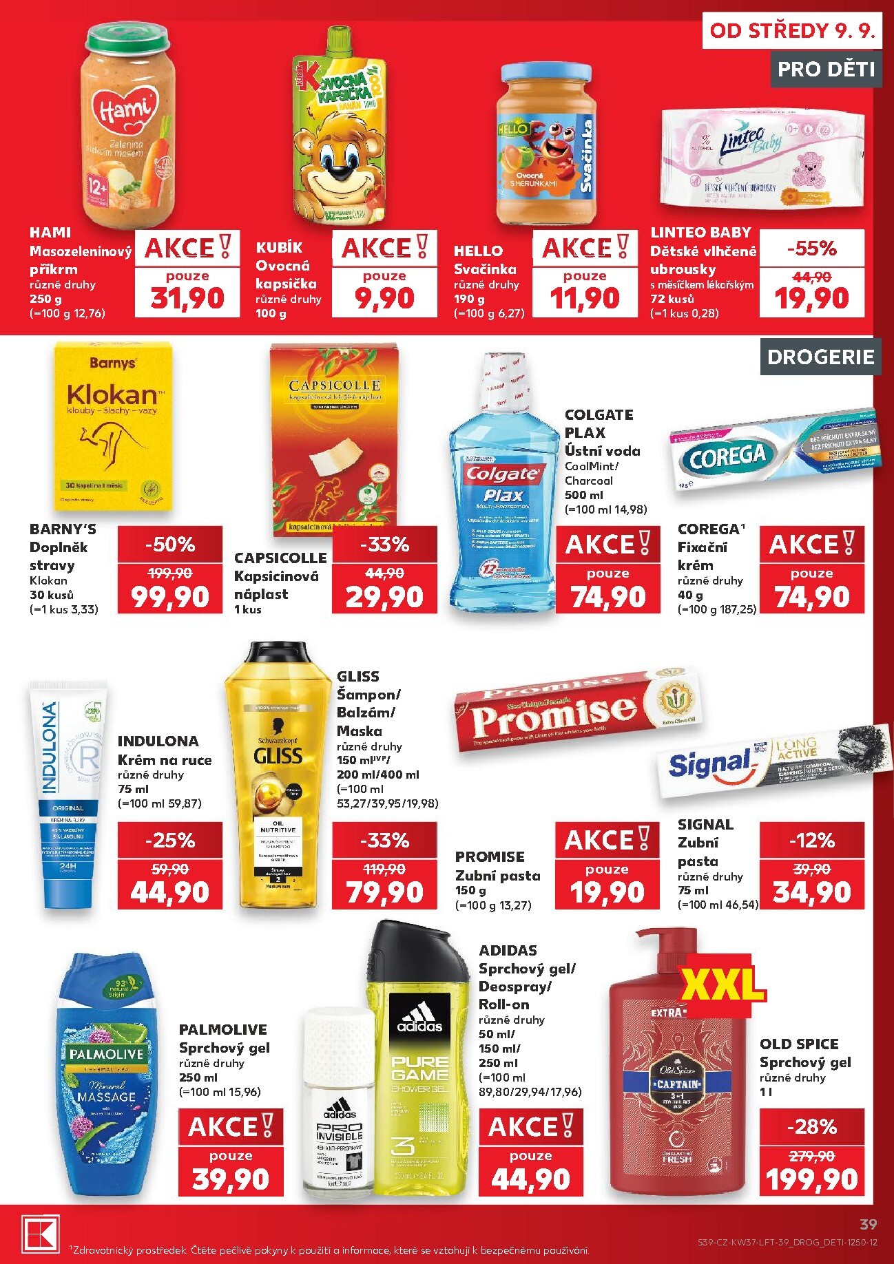 kaufland - Kaufland - Kolín leták na příští týden od středy 09.09.2026 do úterý 15.09.2026 - page: 39