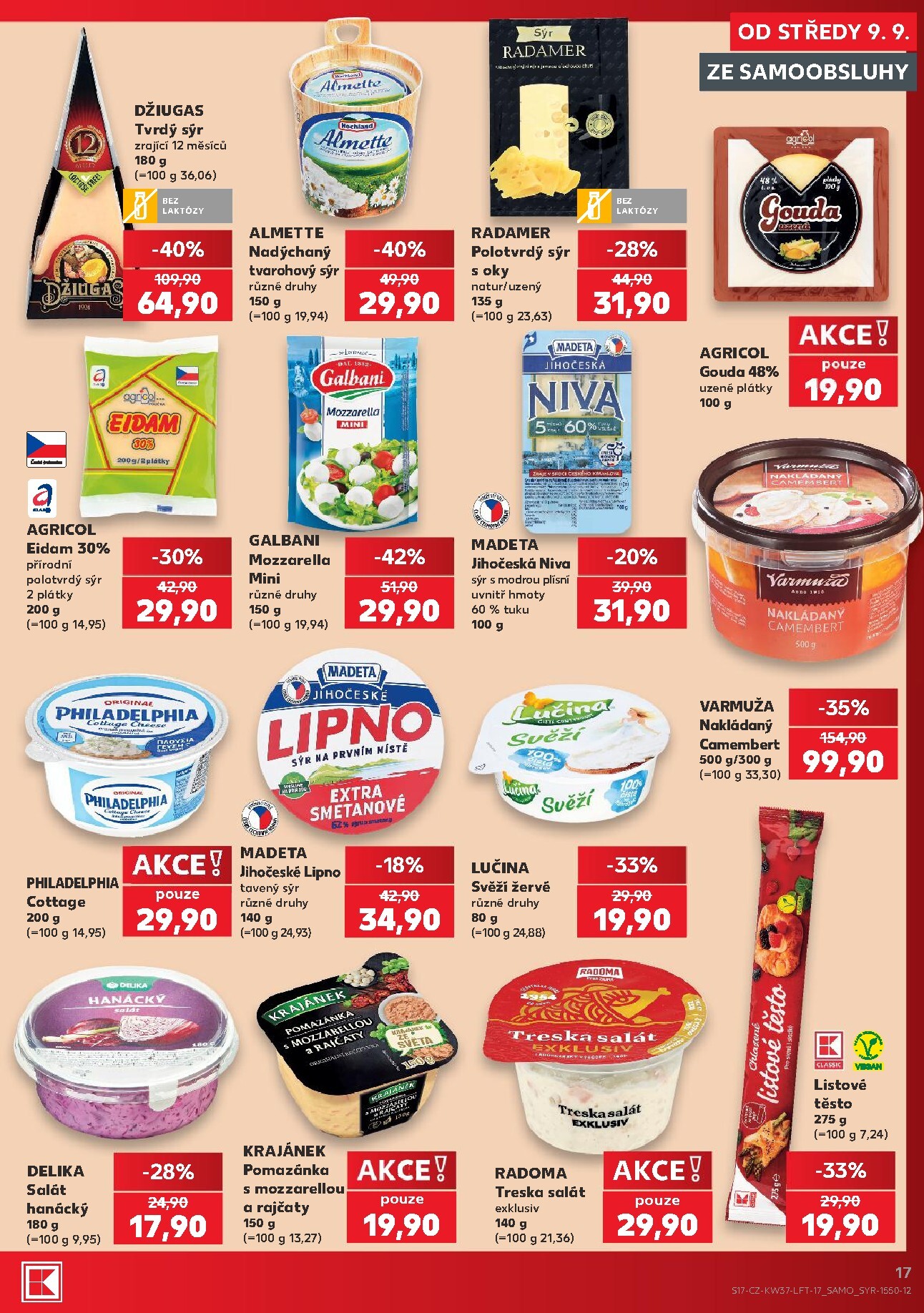 kaufland - Kaufland - Kolín leták na příští týden od středy 09.09.2026 do úterý 15.09.2026 - page: 17
