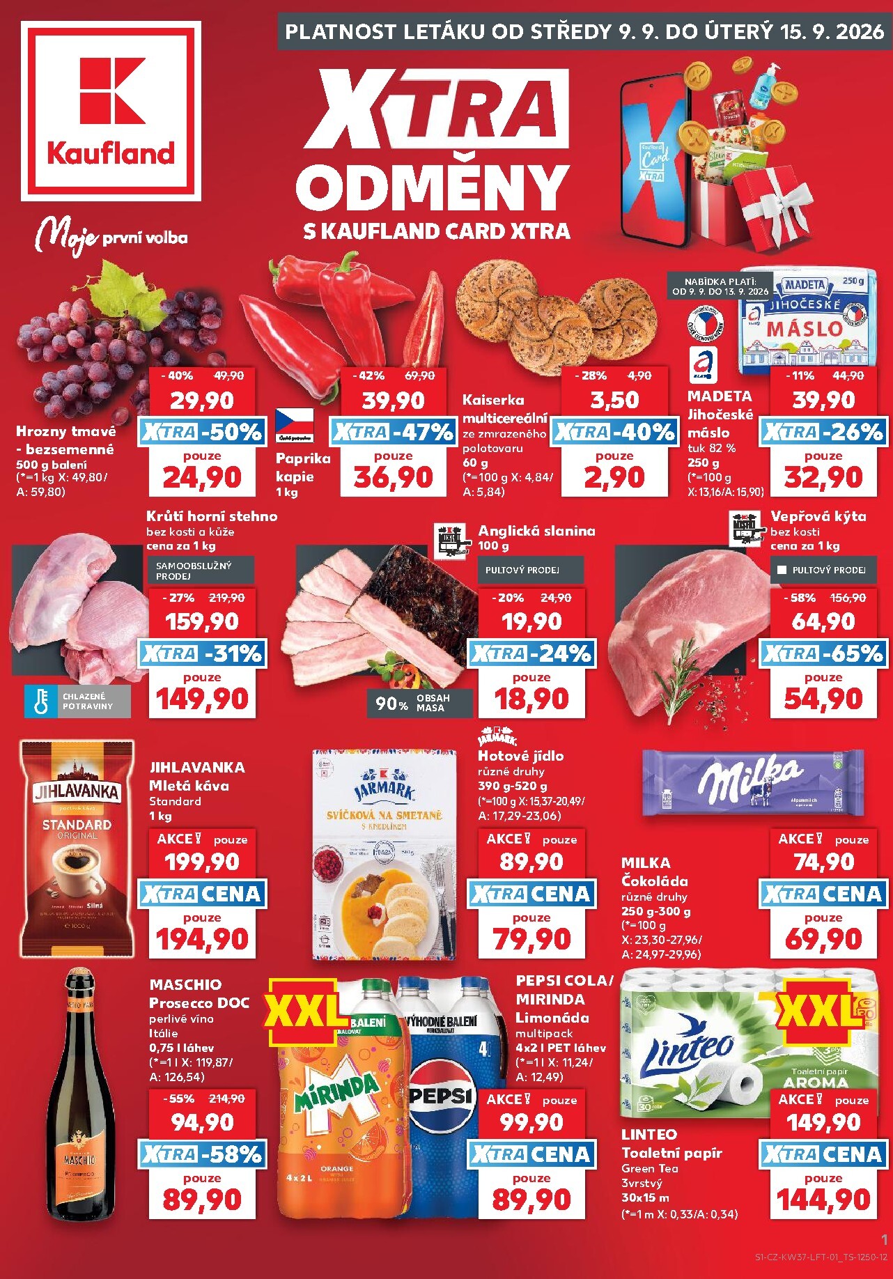 kaufland - Kaufland - Kolín leták na příští týden od středy 09.09.2026 do úterý 15.09.2026