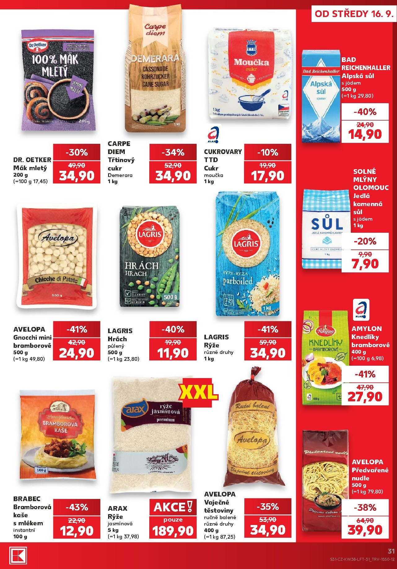 kaufland - Kaufland - Kolín leták na příští týden od středy 16.09.2026 do úterý 22.09.2026 - page: 31