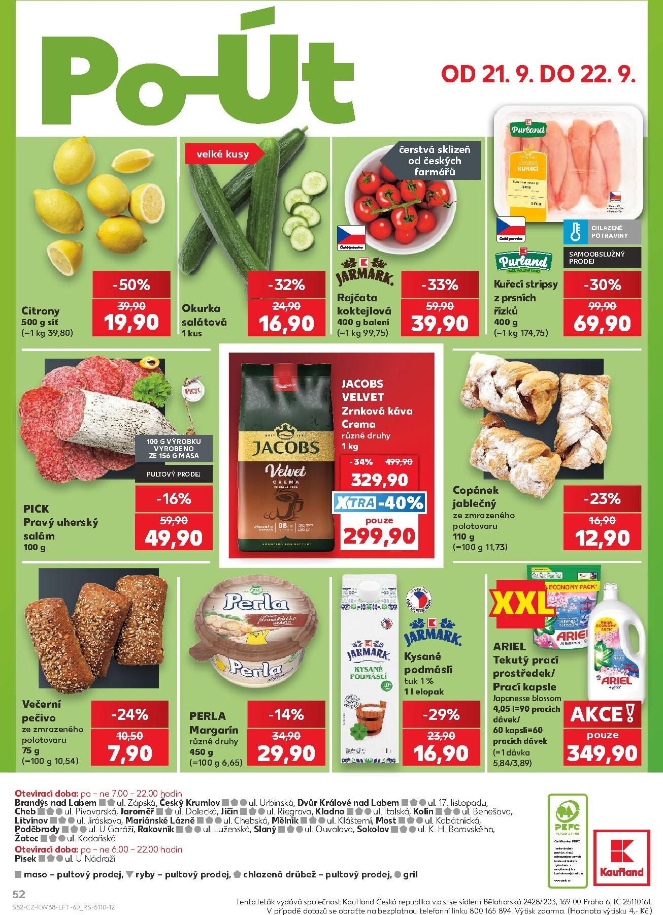 kaufland - Kaufland - Kolín leták na příští týden od středy 16.09.2026 do úterý 22.09.2026 - page: 52