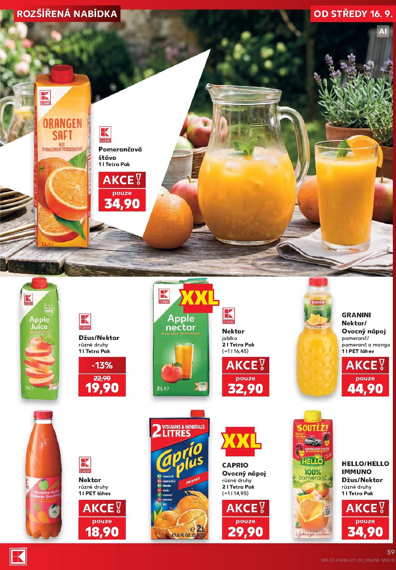 kaufland - Kaufland - Ostrava leták na příští týden od středy 16.09.2026 do úterý 22.09.2026 - page: 39
