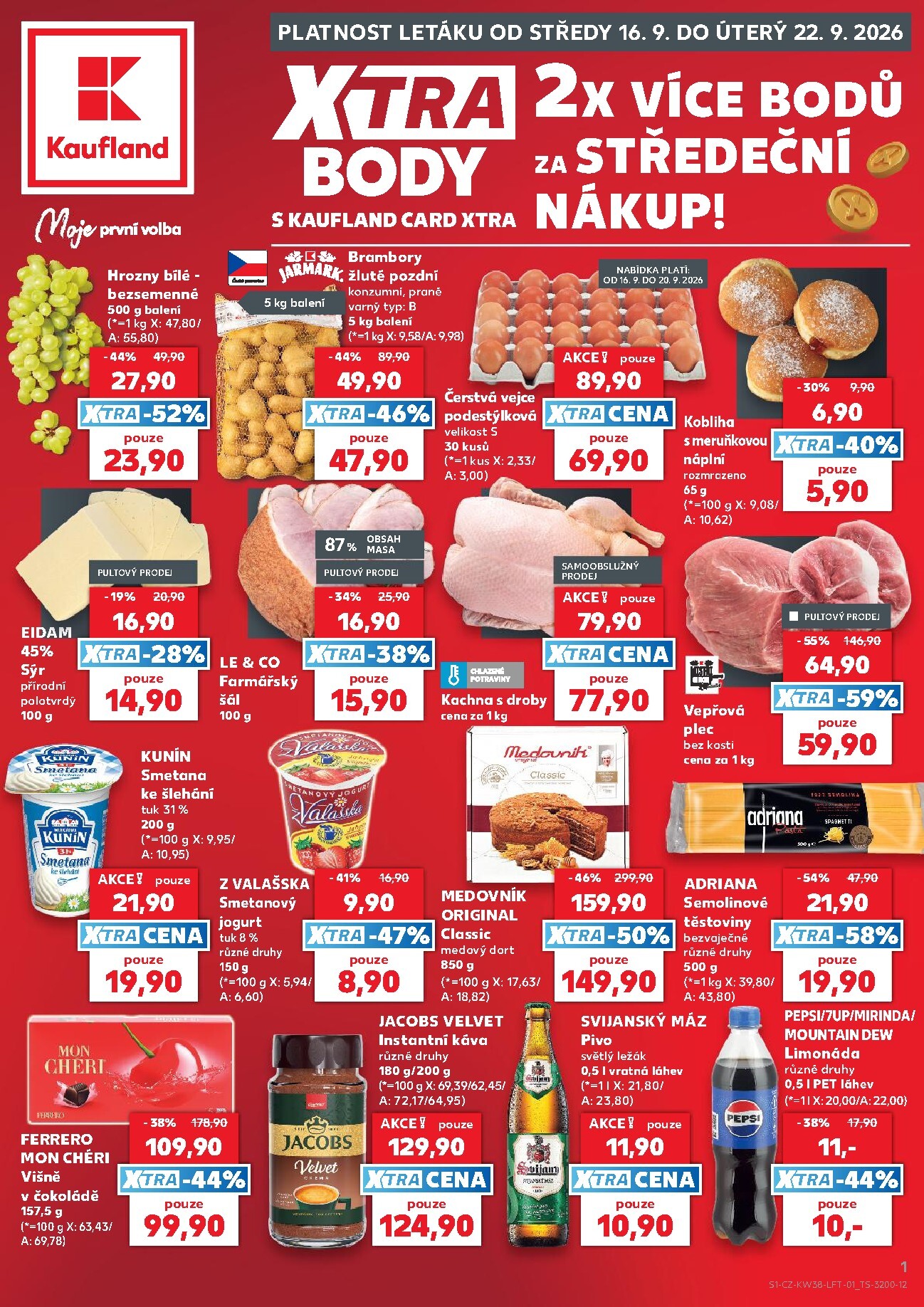 kaufland - Kaufland - Ostrava leták na příští týden od středy 16.09.2026 do úterý 22.09.2026