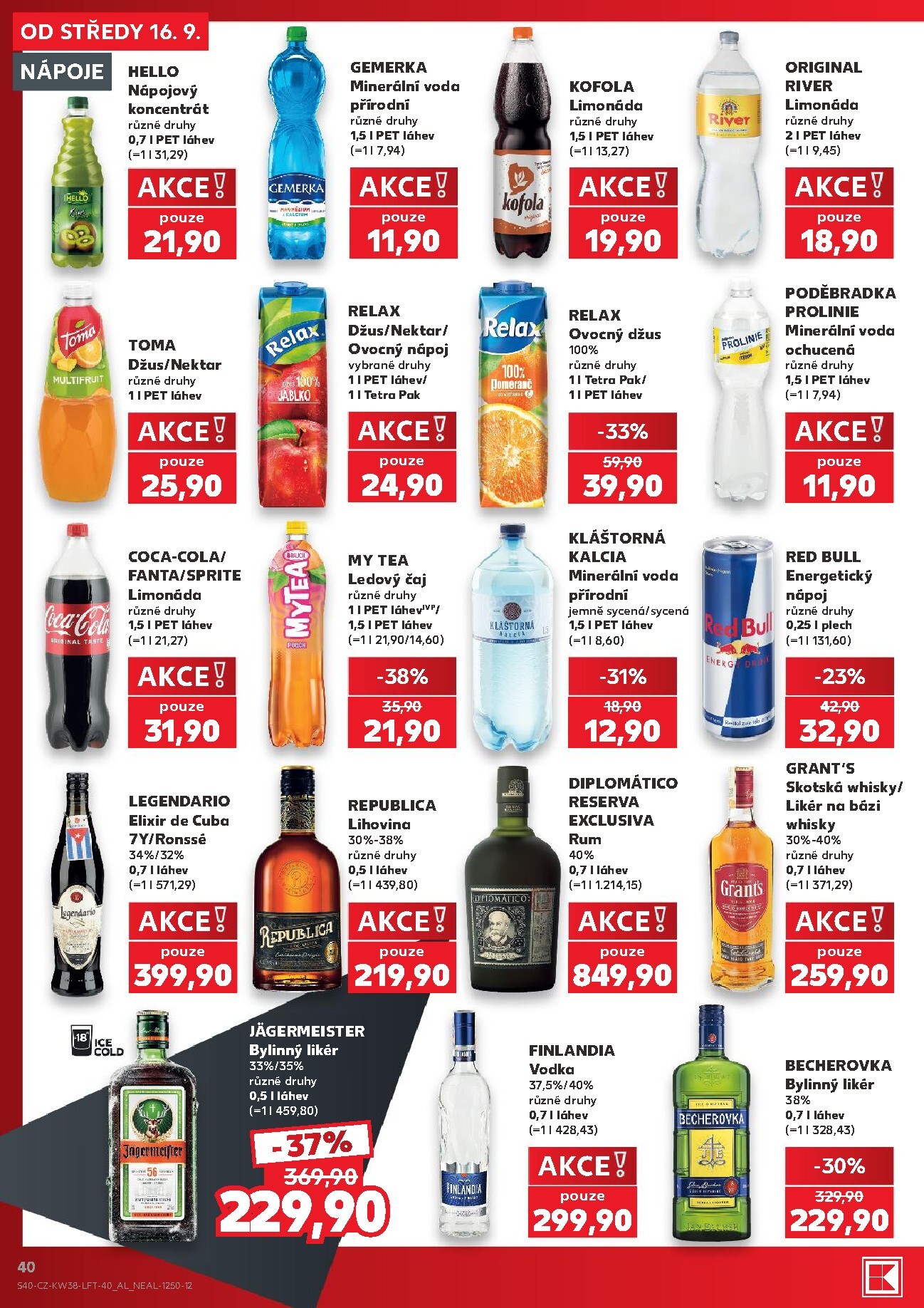 kaufland - Kaufland - Ostrava leták na příští týden od středy 16.09.2026 do úterý 22.09.2026 - page: 40