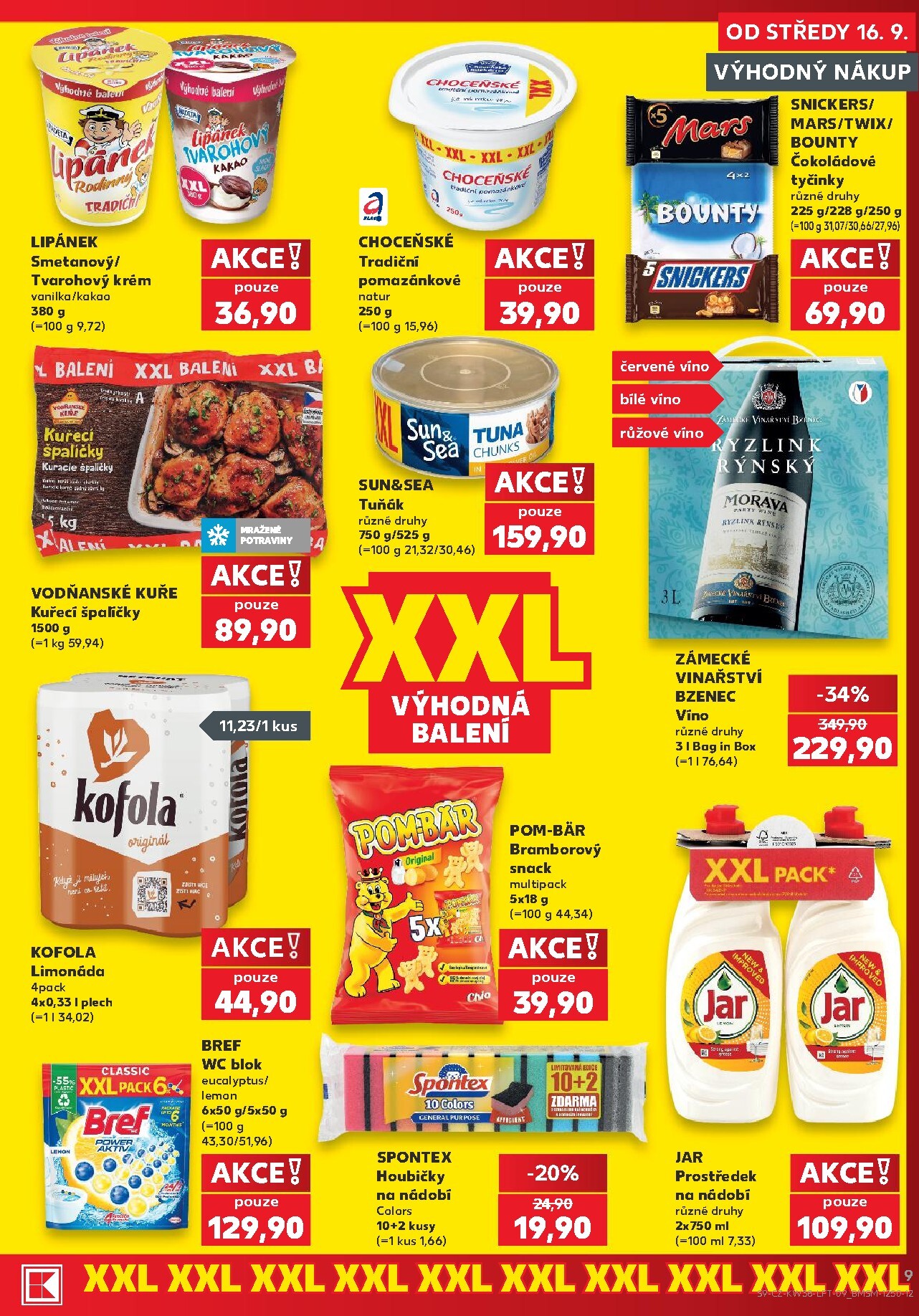 kaufland - Kaufland - Brno leták na příští týden od středy 16.09.2026 do úterý 22.09.2026 - page: 9