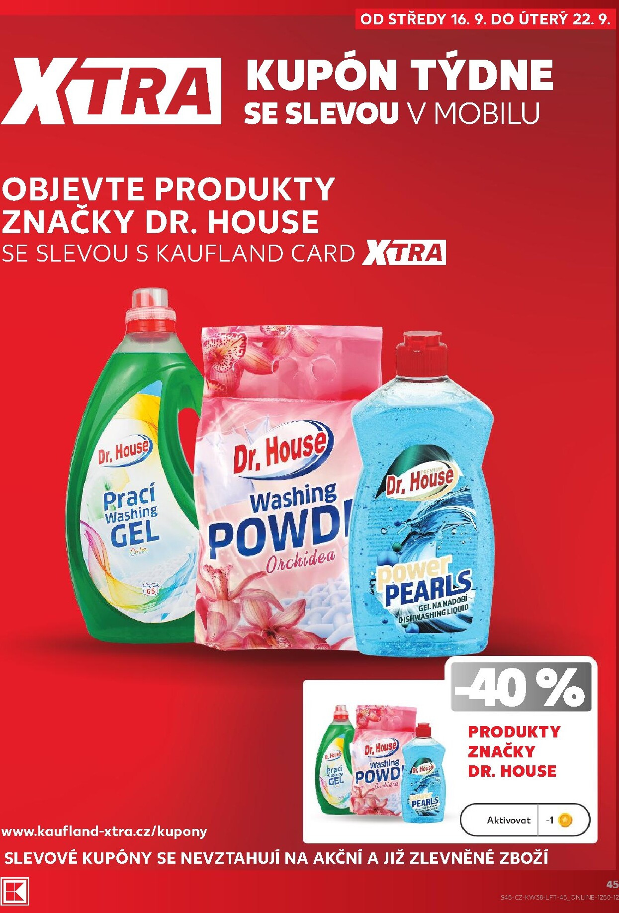 kaufland - Kaufland - Brno leták na příští týden od středy 16.09.2026 do úterý 22.09.2026 - page: 45