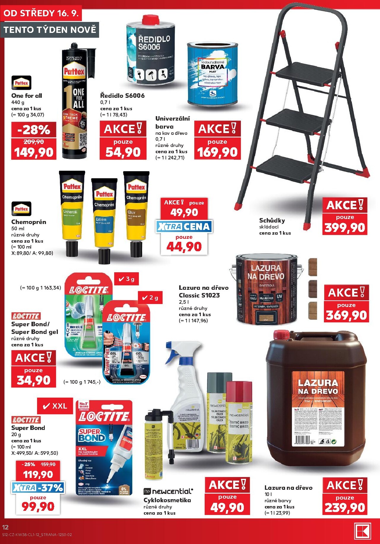 kaufland - Aktuální Kaufland - Ostrava - Spotřební zboží leták platný od středy 16.09.2026 do úterý 22.09.2026 - page: 12