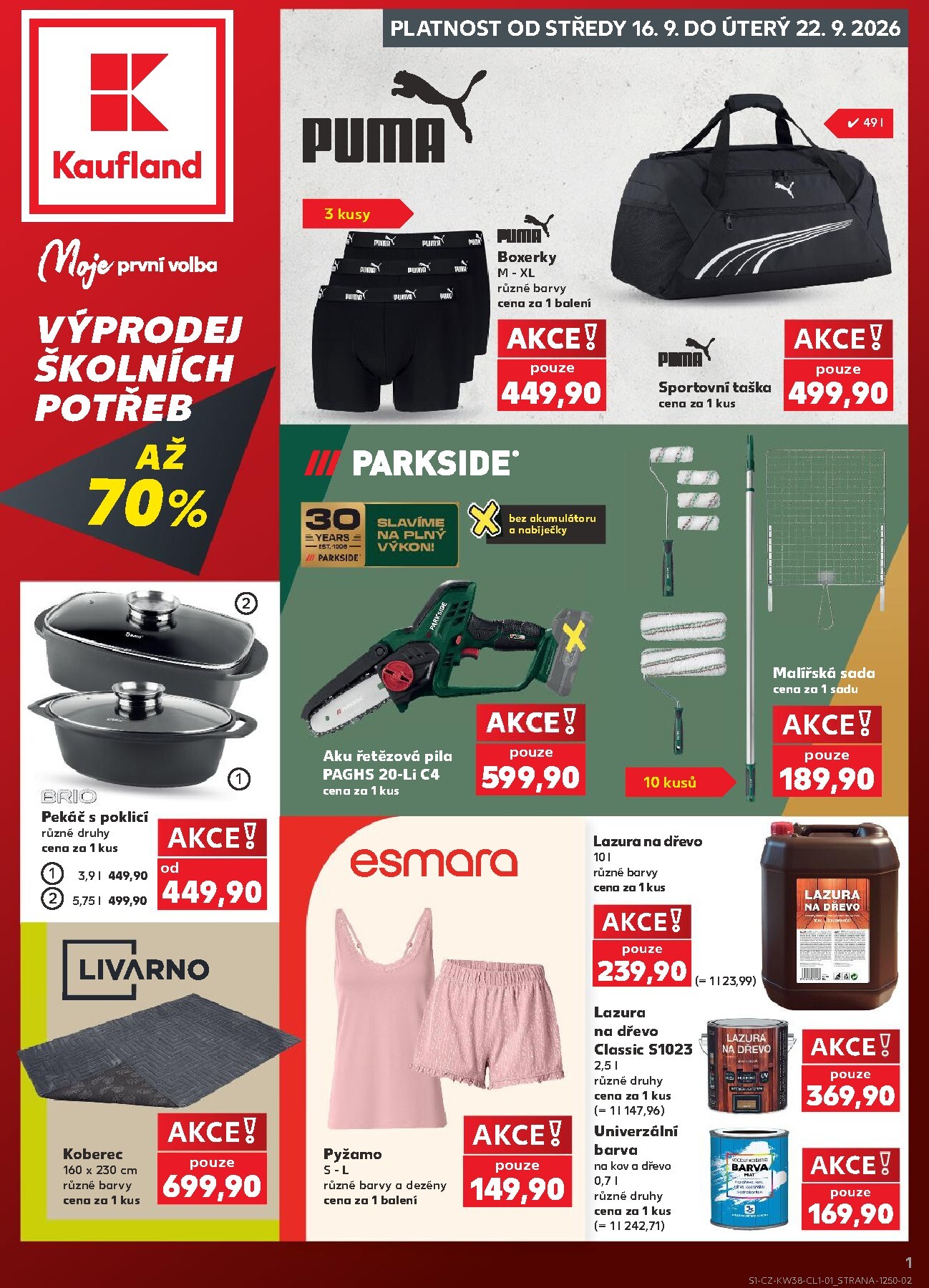 kaufland - Aktuální Kaufland - Ostrava - Spotřební zboží leták platný od středy 16.09.2026 do úterý 22.09.2026