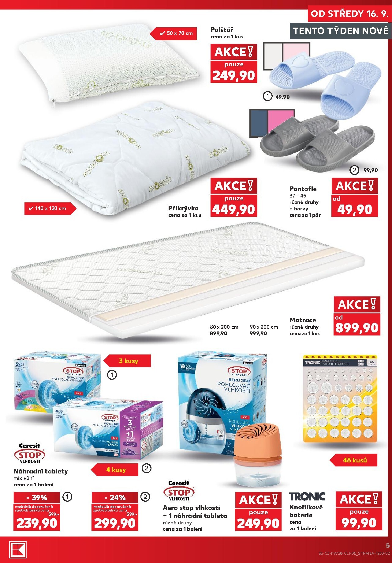 kaufland - Aktuální Kaufland - Ostrava - Spotřební zboží leták platný od středy 16.09.2026 do úterý 22.09.2026 - page: 5